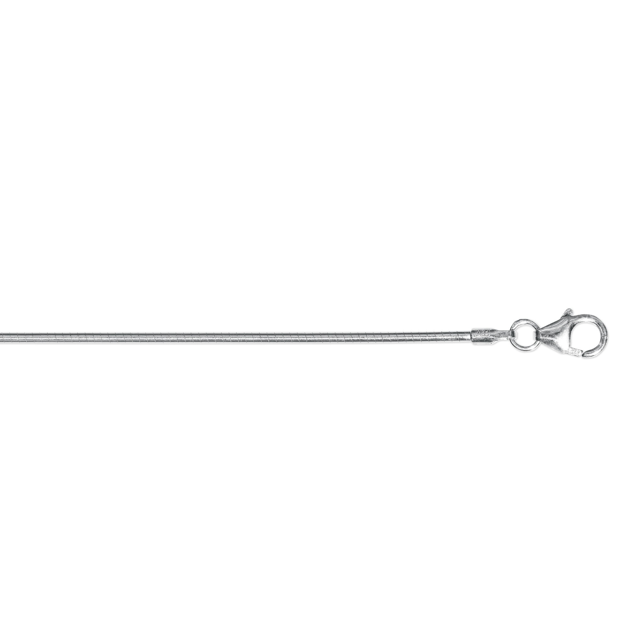 ONE ELEMENT Damen Silberkette "Halskette Tonda rund Reif aus 925 Silber Ø 1,2 mm", 42, Silber 925 (Sterlingsilber)silber, Silber 925