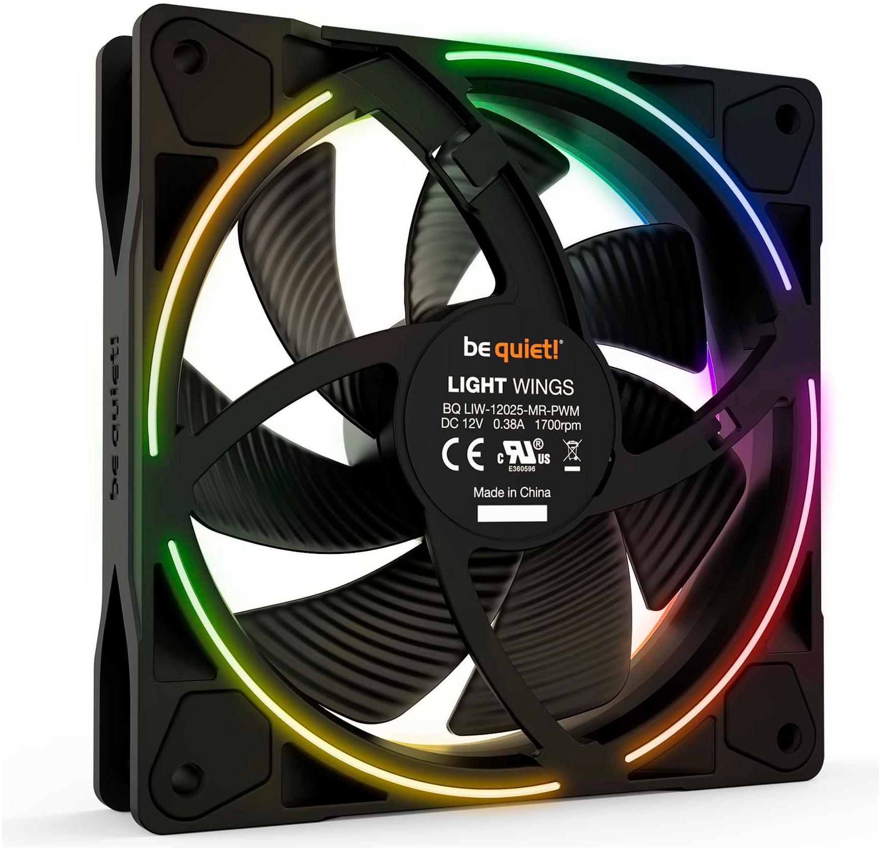 be quiet! Gehäuselüfter »Light Wings PWM 120mm Triple-Pack«, (Packung, 3 St.)