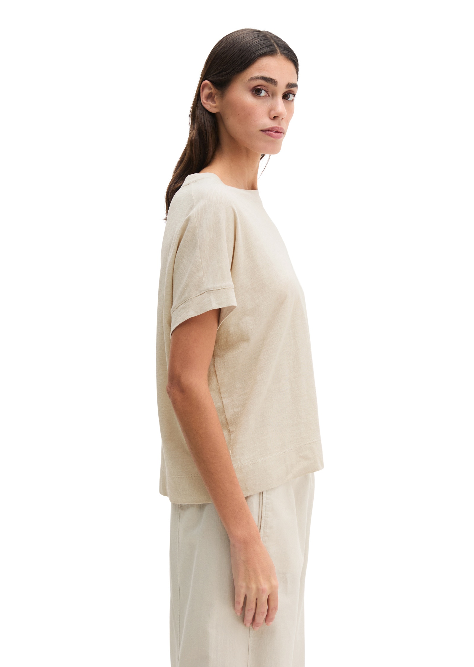 Marc O'Polo T-Shirt »mit angeschnittenen Ärmeln«