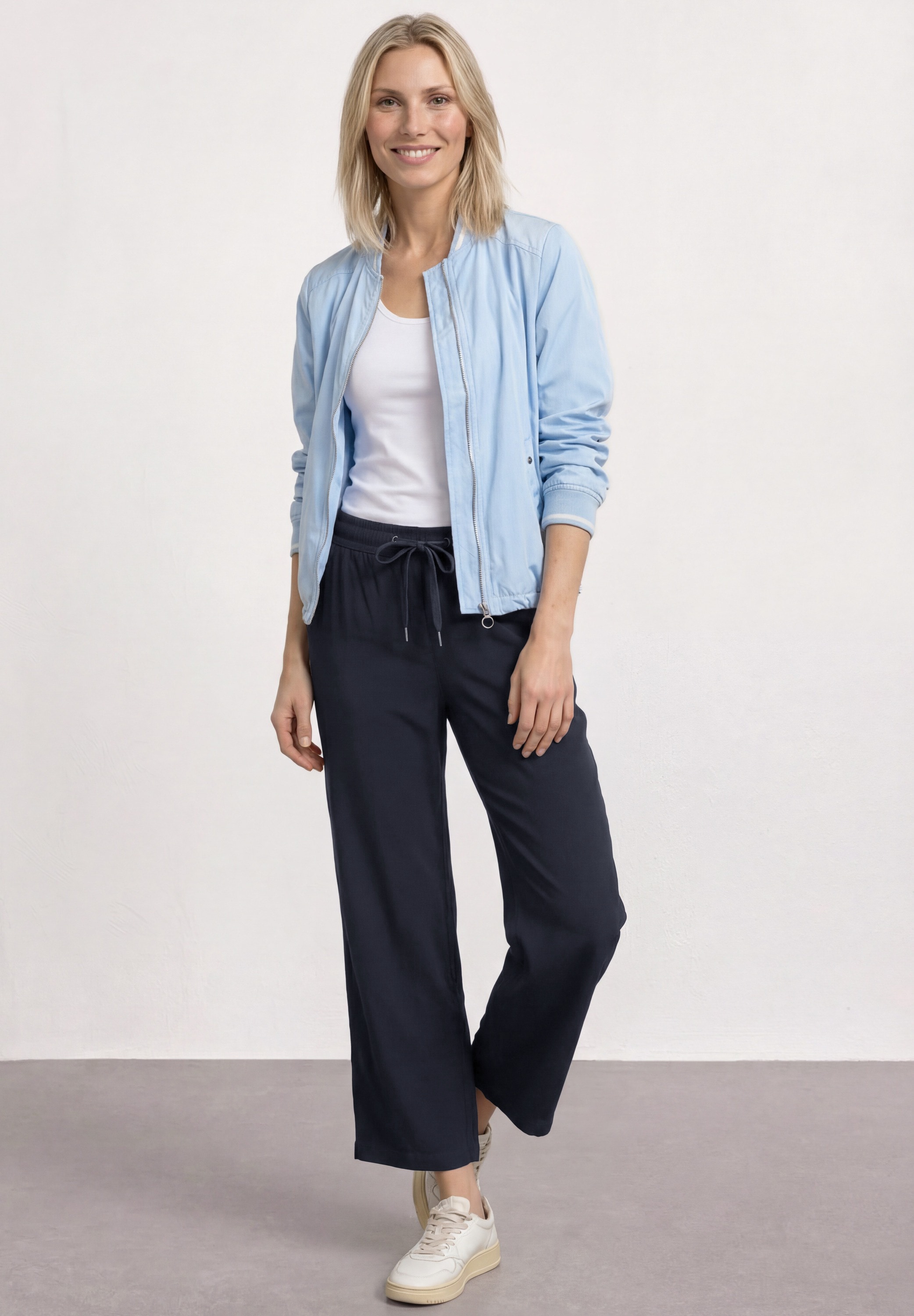 STREET ONE Stoffhose  mit Wide Legs