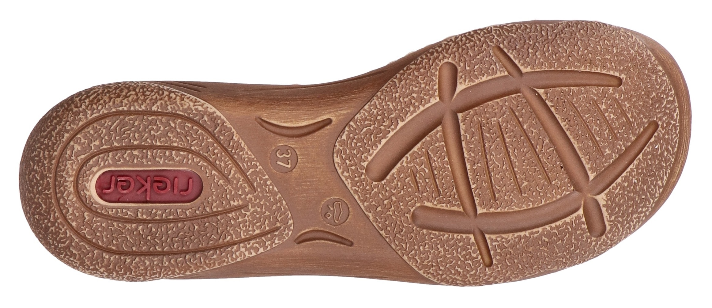 Rieker Sandale, Riemchensandale, Sommerschuh, Sandalette, Klettschuh mit Keilabsatz