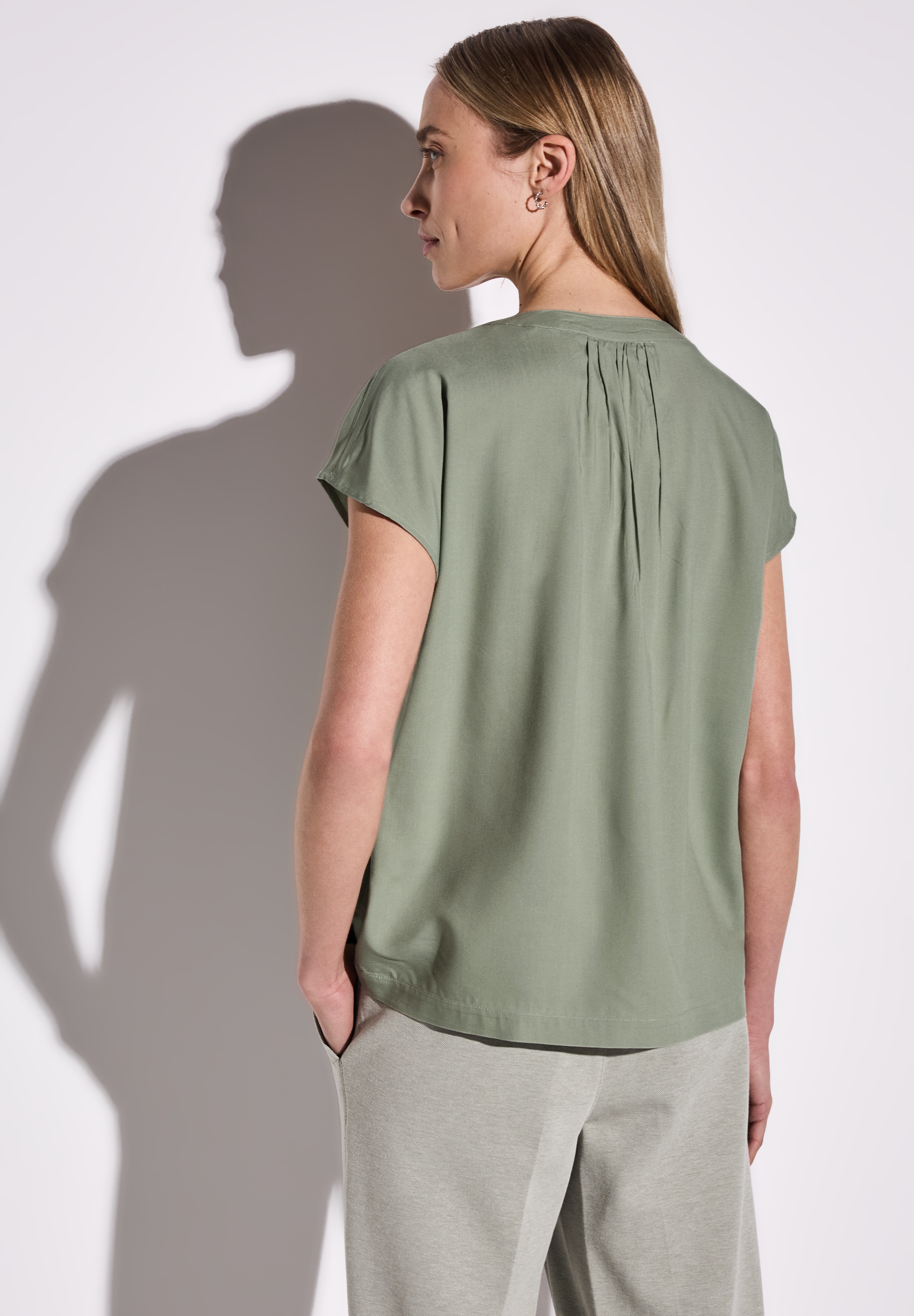 STREET ONE Hemdbluse, aus softer Viskose