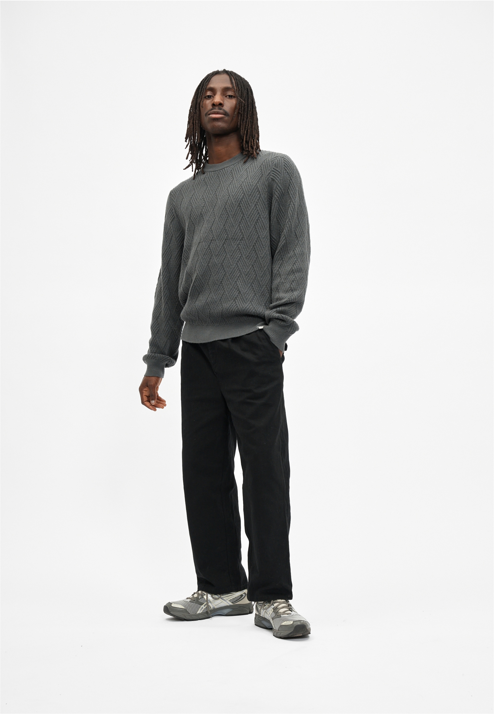 Cleptomanicx Strickpullover »Criss Cross« mit zeitlosem Design