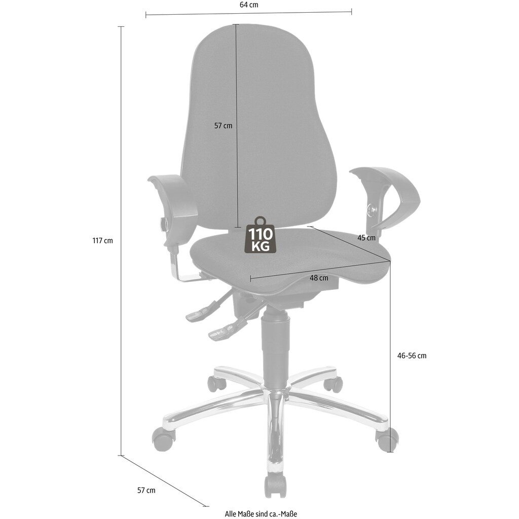 TOPSTAR Bürostuhl »Sitness 10«