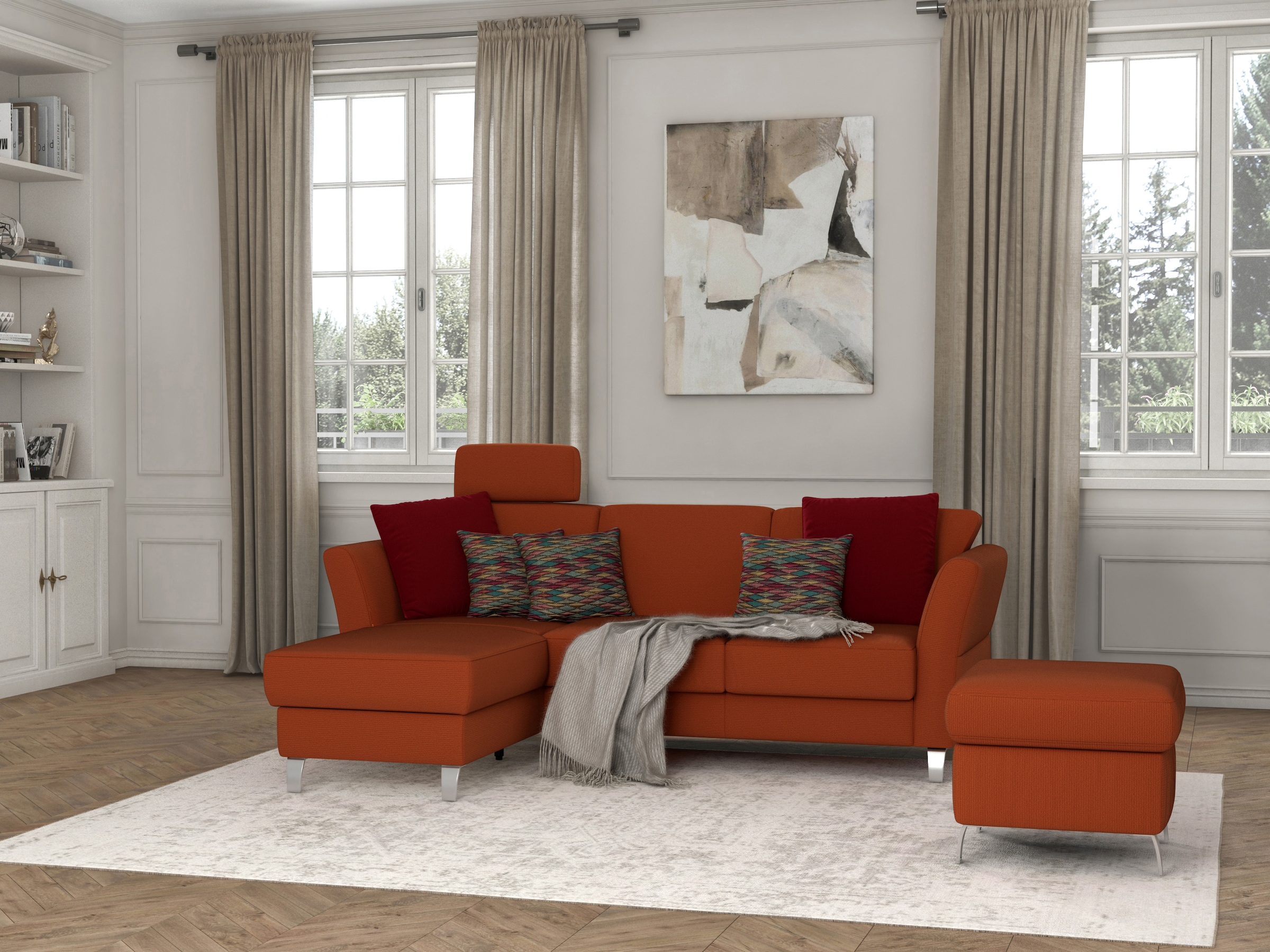 sit&more Stauraumhocker »Visby« auch erhältlich in dem mit Wasser zu reinigendem "Soft clean" Bezug