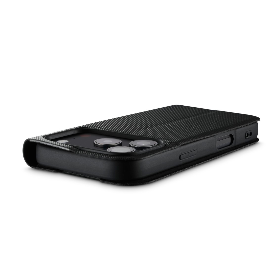 Hama Smartphone-Hülle »Handytasche Booklet für Apple iPhone 17 Pro mit Kartenfächer, Schwarz«, Standfunktion, Kartenfächer