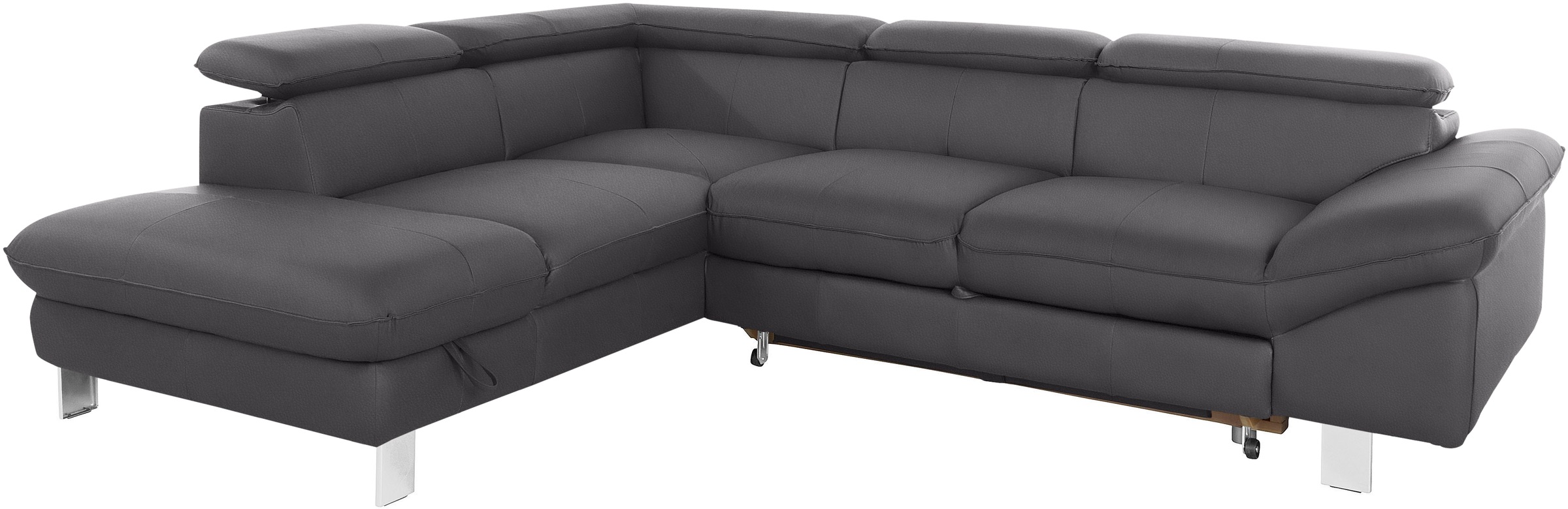 COTTA Ecksofa »Driver L-Form«, mit Kopfteilverstellung, wahlweise mit Bettfunktion & Bettkasten
