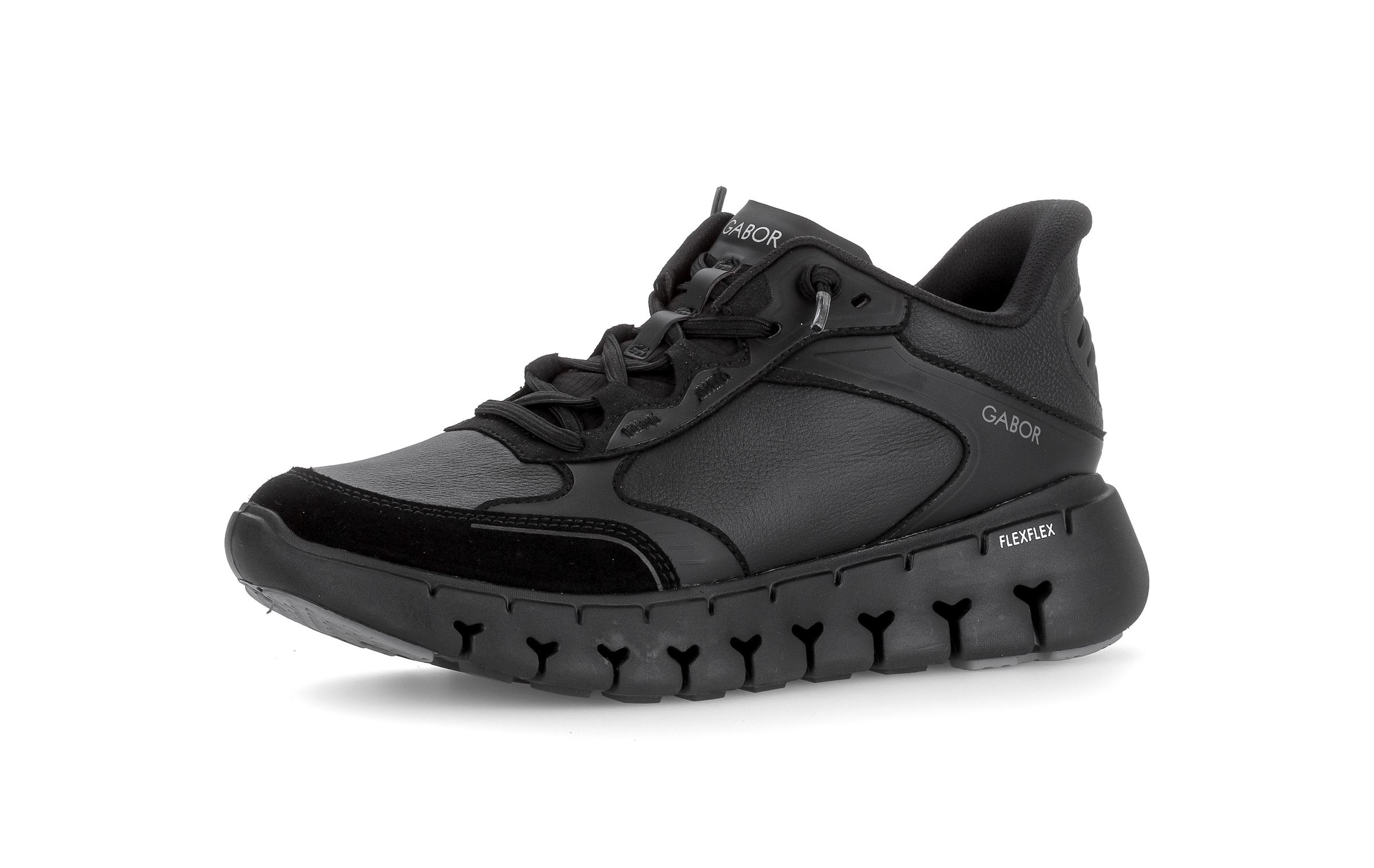 Gabor Slip-On Sneaker Freizeitschuh, Halbschuh, Slipper mit Kontrastbesatz, Weite G (weit)