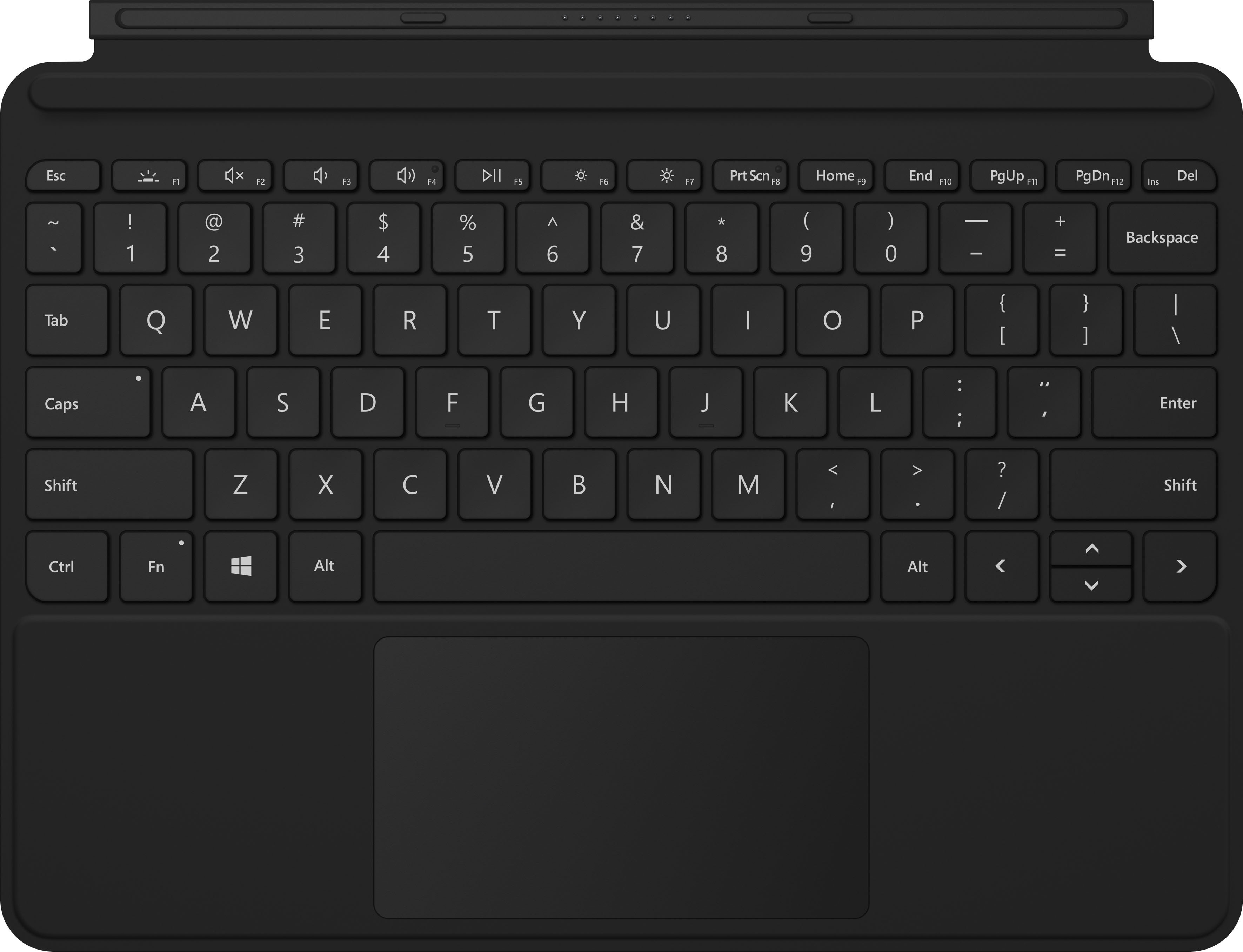 MICROSOFT Tastatur "Surface Go Type Cover N SC German" Tastaturen schwarz Tastaturen