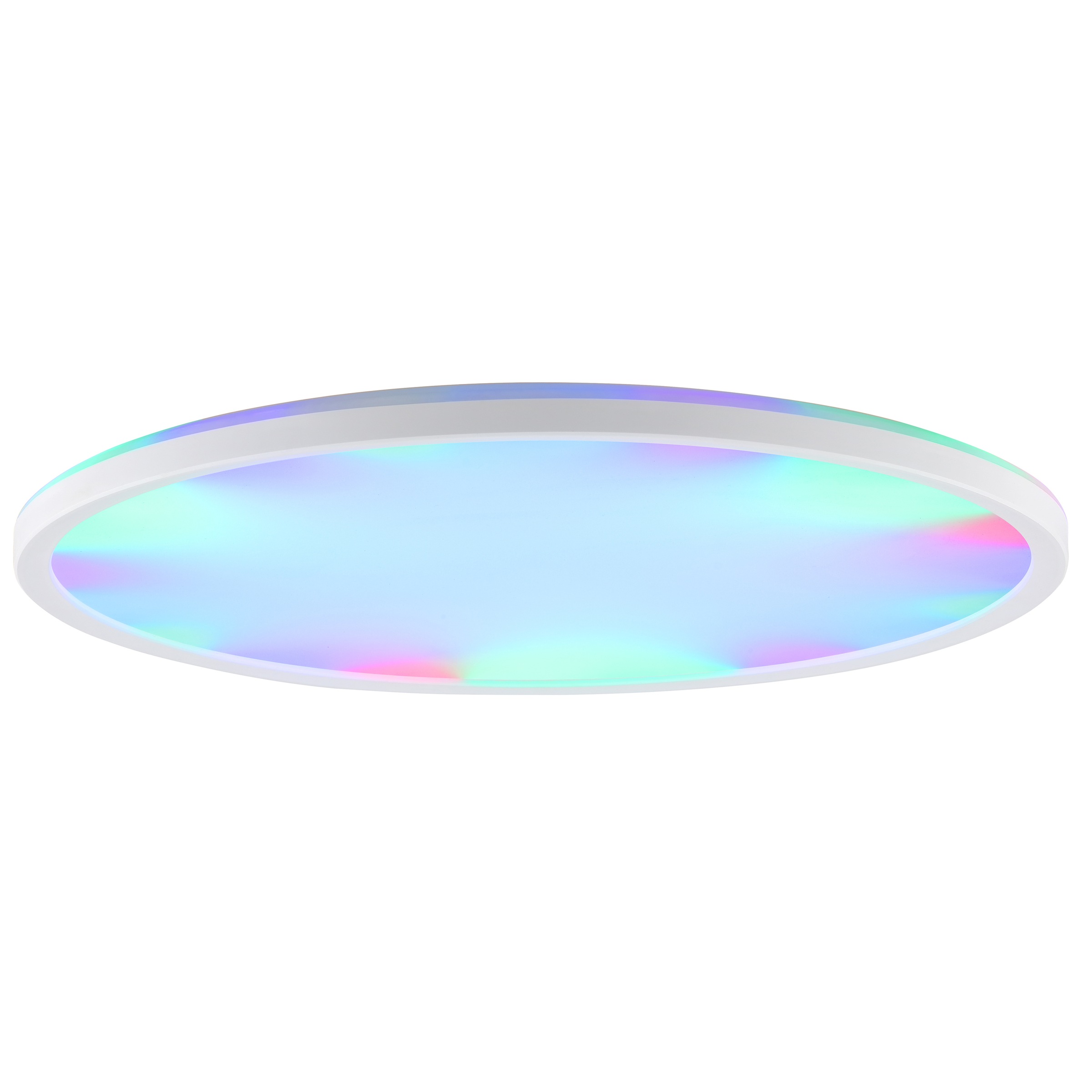 BRILLIANT LED Deckenleuchte "Lumaro", 1, Ø 42cm H: 2cm, 1 Stk.weiß, Wohnzimmer, Leuchten, Ø 42 cm, IC-RGB, 3000 lm, 4000 K, dimmbar, Memory Funktion