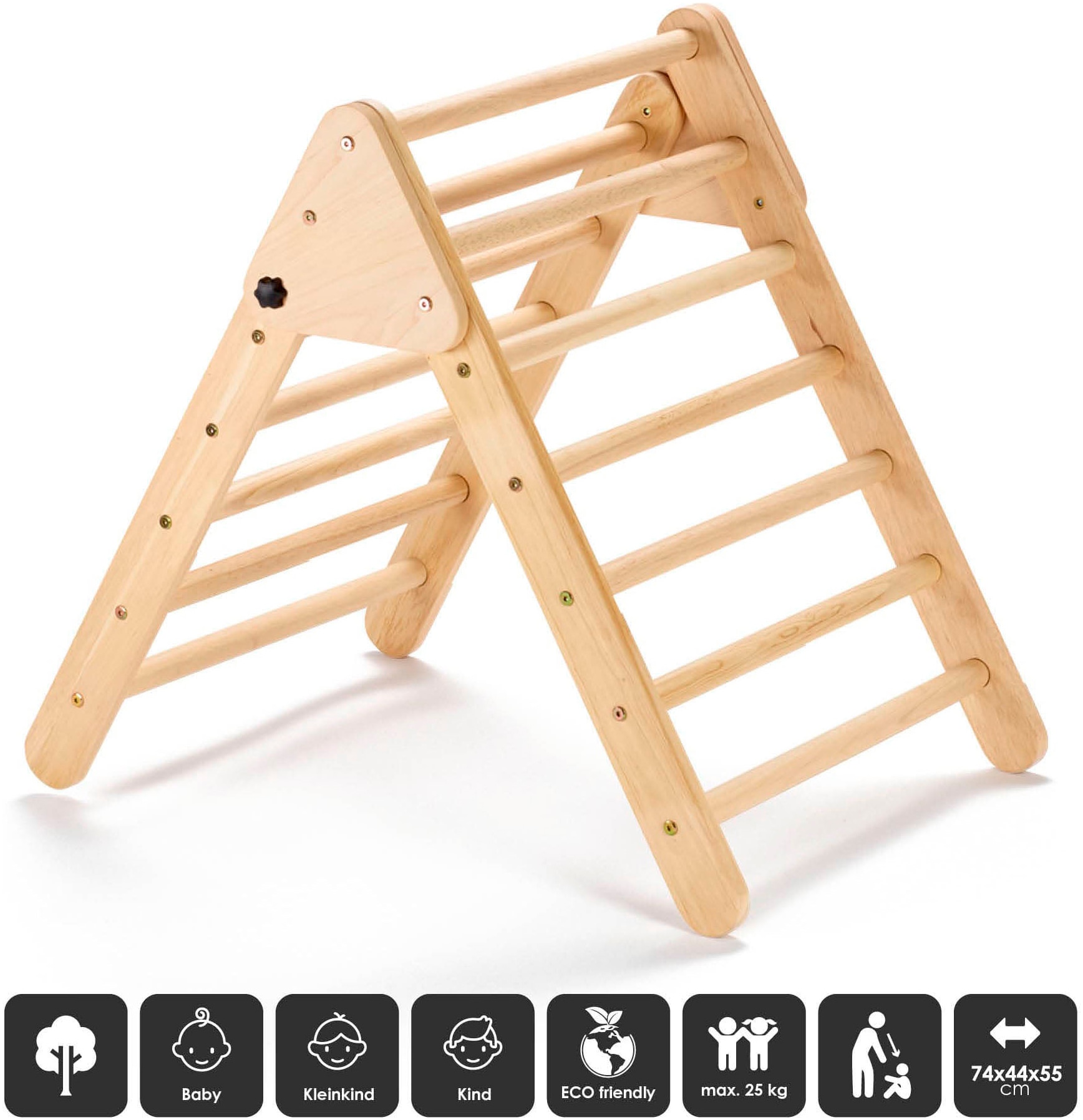 BabyGo Klettergerüst »Woodland 2 Kletterdreieck« aus Holz