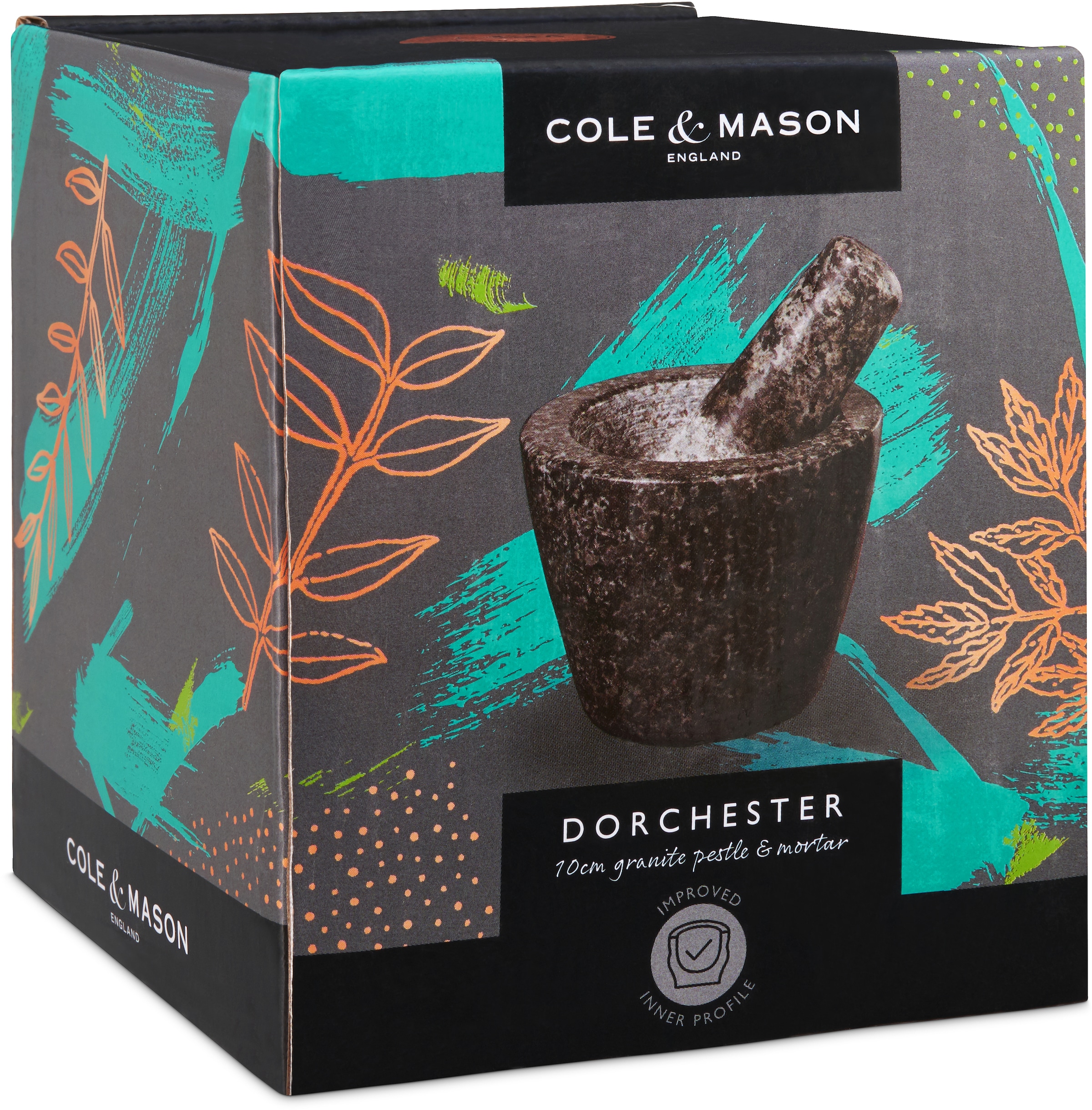 Cole & Mason Mörser »Dorchester«, 10 cm hoher Mörser, inkl. Stößel