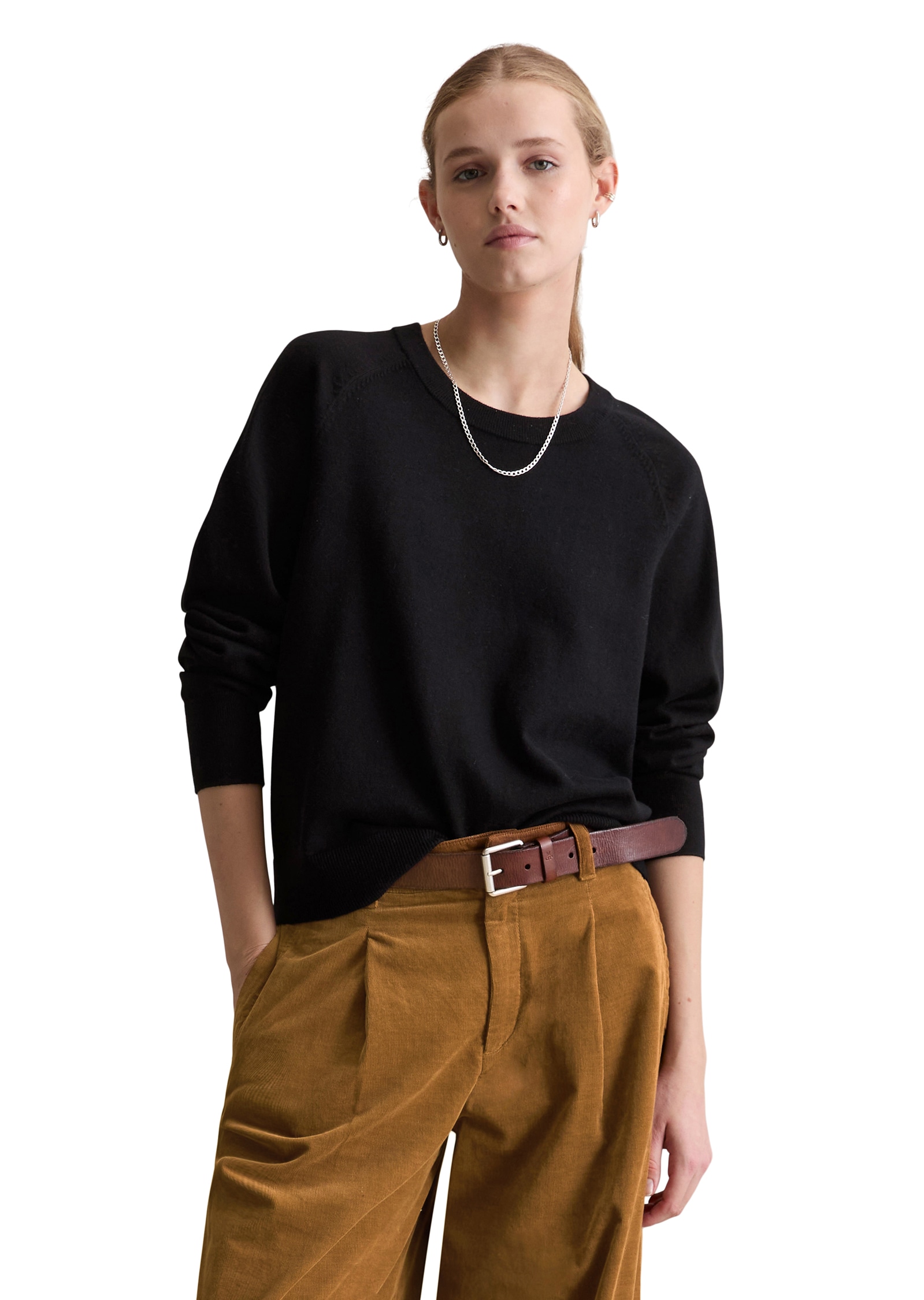 Marc OPolo DENIM Rundhalspullover, regular fit, Strick, aus Soft Cotton Str günstig online kaufen