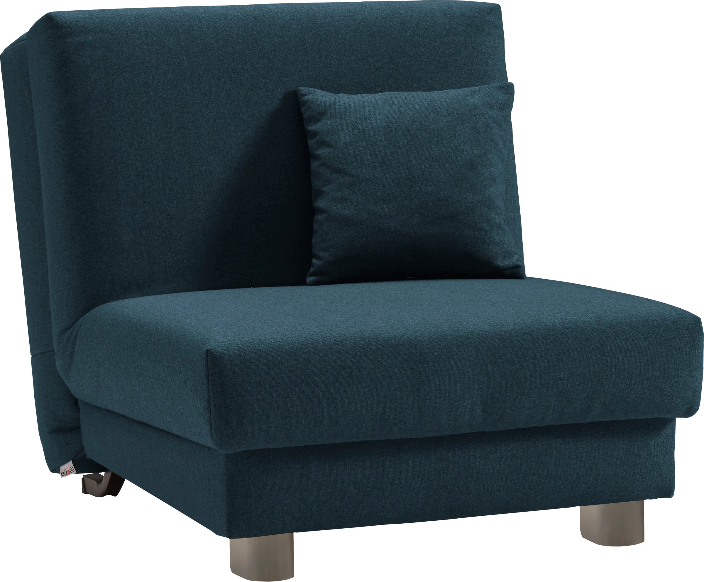 ell + ell Schlafsofa »Enny«, Liegefläche Breite 80 cm, Liegehöhe 45 cm, Füße alufarben, Rückenlehne