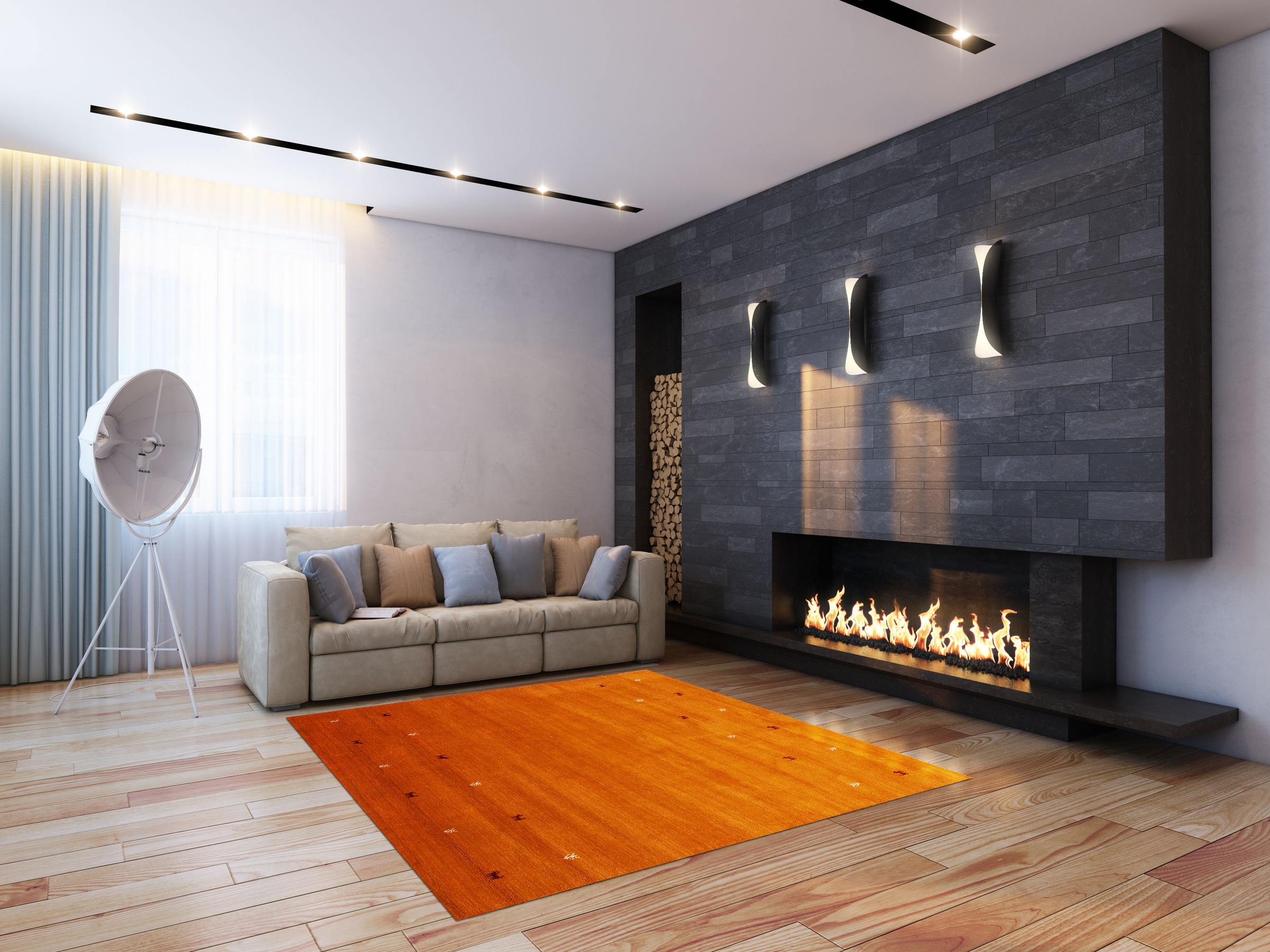 carpetfine Wollteppich "Gabbeh-Uni" quadratisch 15 mm Höhe reine Wolle, han günstig online kaufen