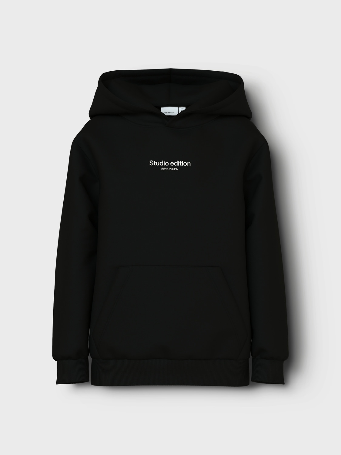 Name It Kapuzensweatshirt »NKMBRODY LS NREG SWEAT WH BRU NOOS«, mit kleinem Logoprint