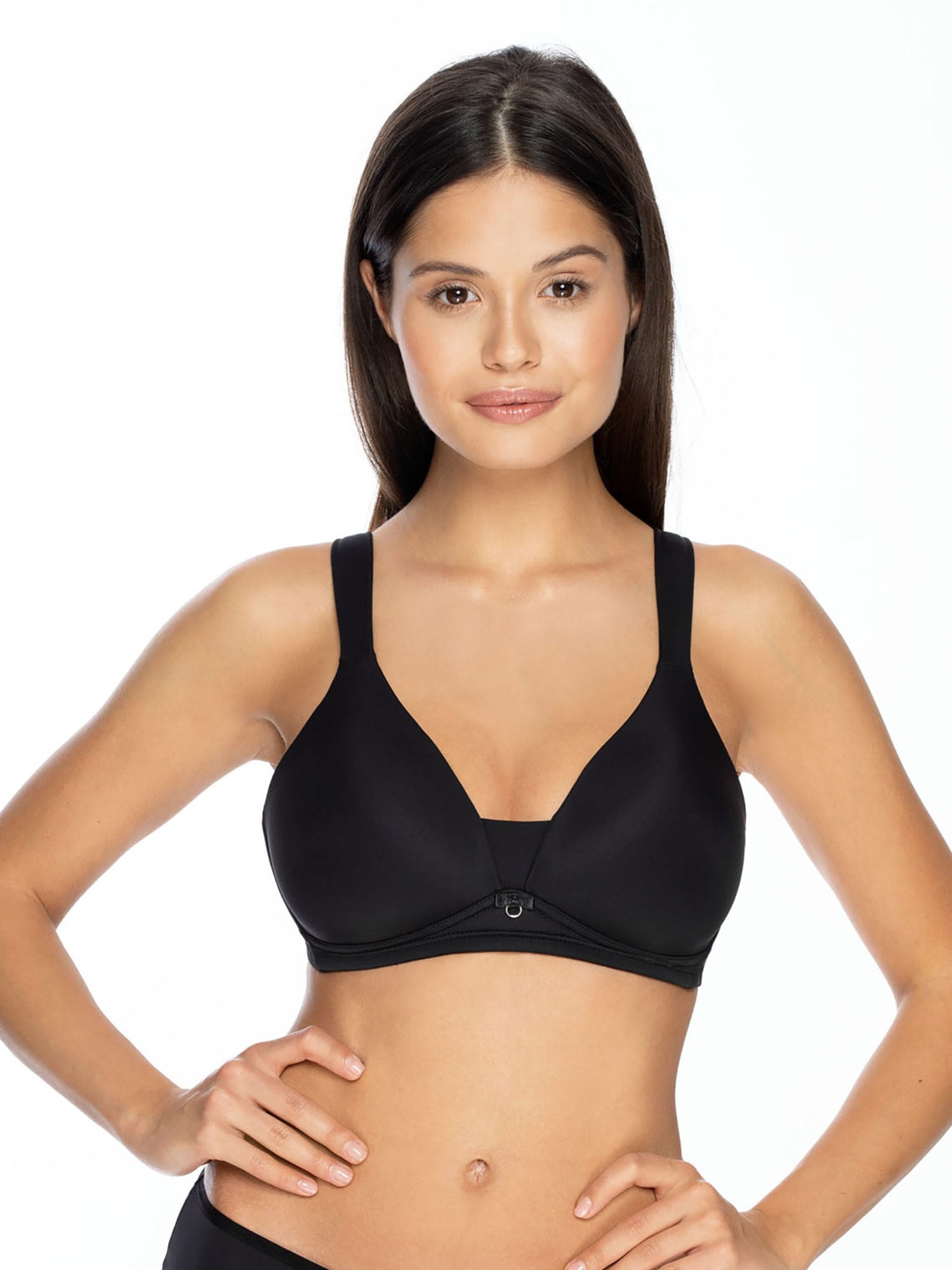 VIANIA Damen Schalen-BH "Schalen BH ohne Bügel Jessy", Gr. 90, schwarz, Obermaterial: 61% Polyamid PA. 27% Polyester PES. 12% Elasthan EL., BHs