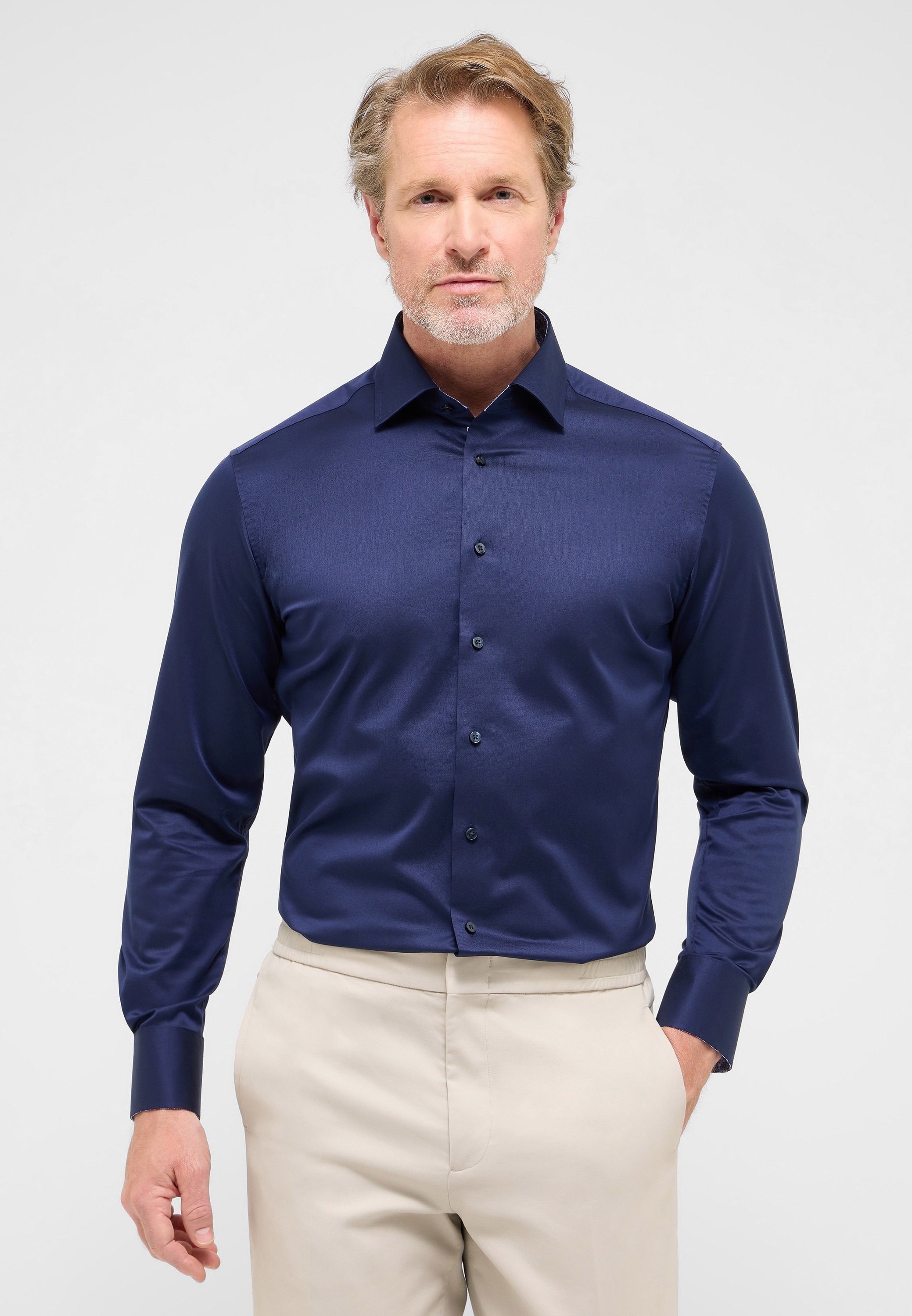 Eterna Langarmhemd "MODERN FIT", NON IRON (bügelfrei) günstig online kaufen