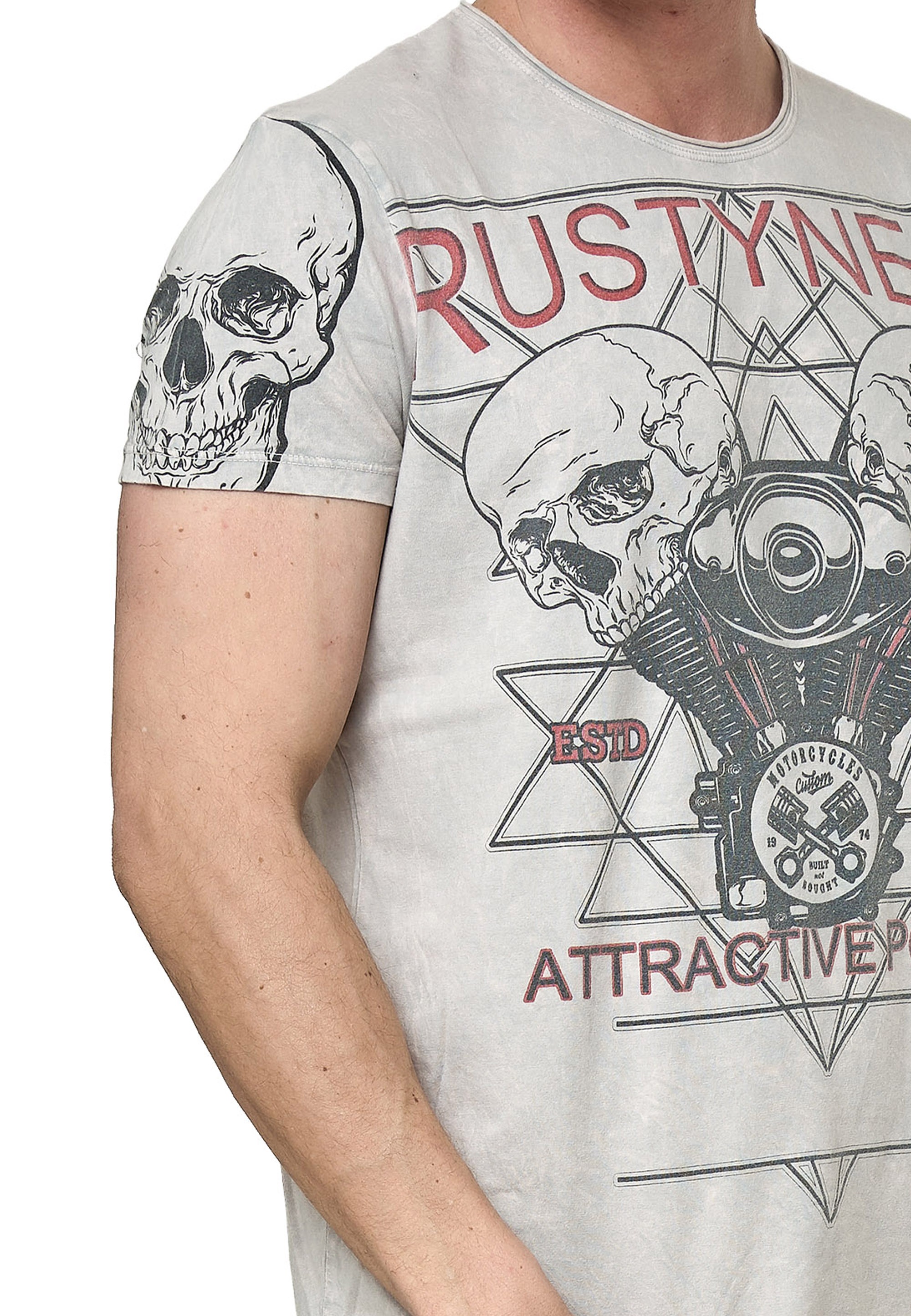 Rusty Neal T-Shirt mit coolem Frontprint