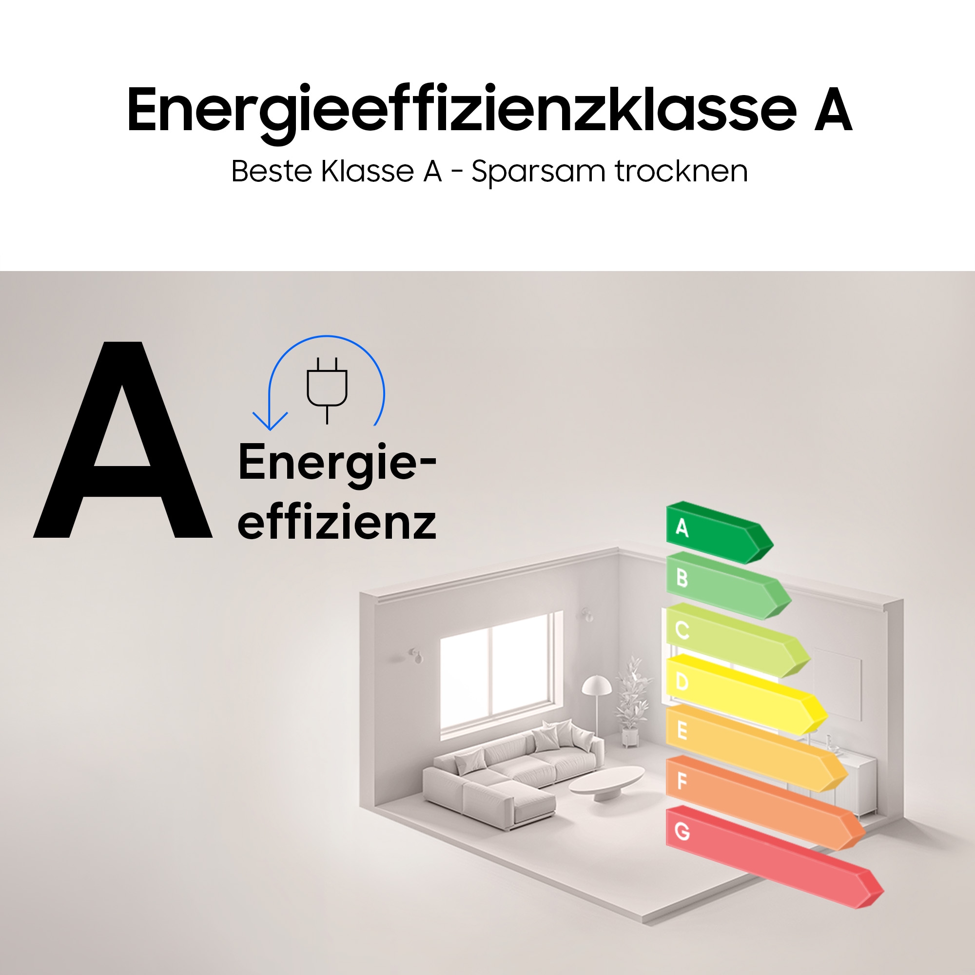 Samsung Wärmepumpentrockner »DV90DG6845LKU2/LBU2« DV6400D Klartext-Display - Einfache und komfortable Bedienung
