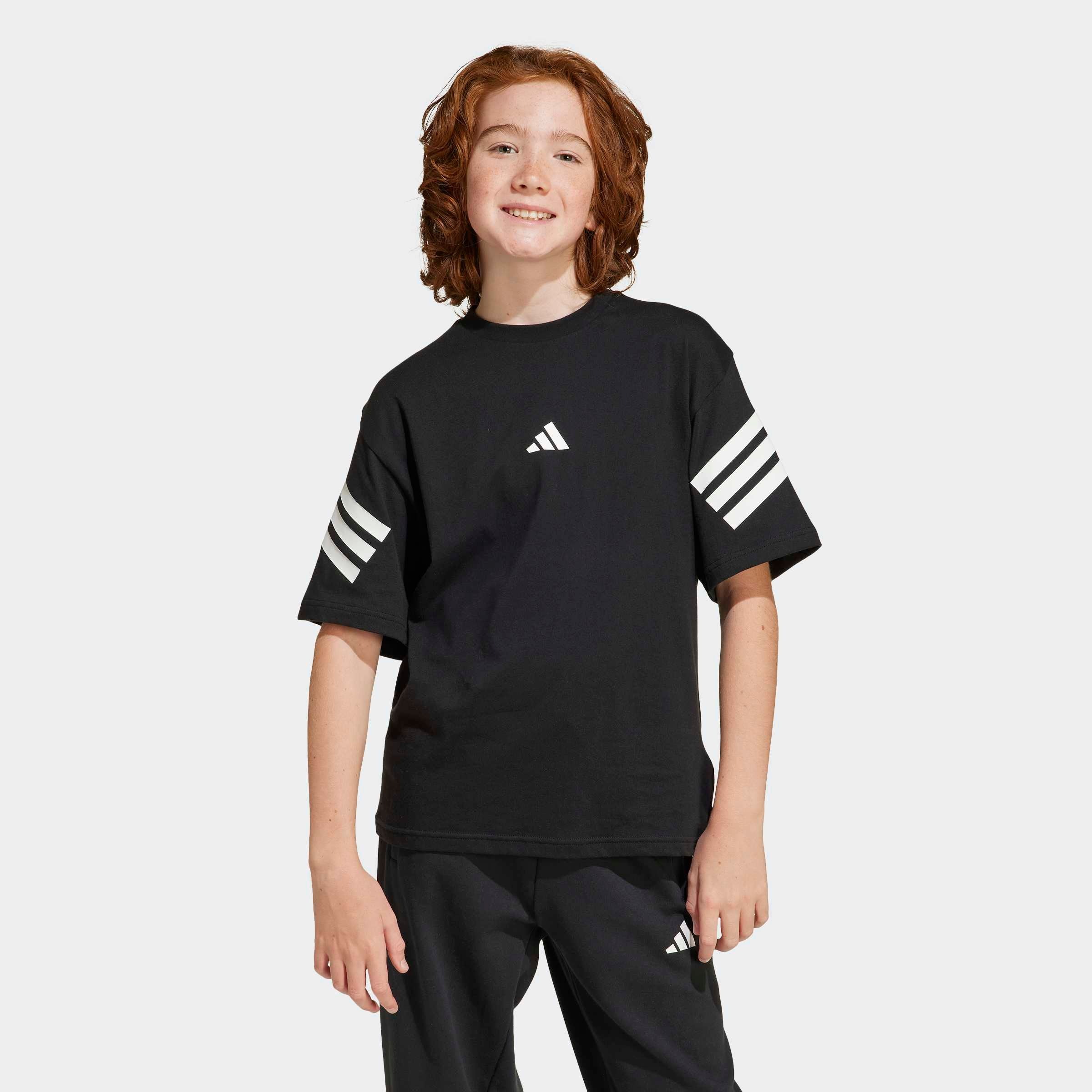 Thumbnail - adidas Sportswear "J FI 3S T" lockerer Schnitt, sportlicher Stil, Rundhalsausschnitt