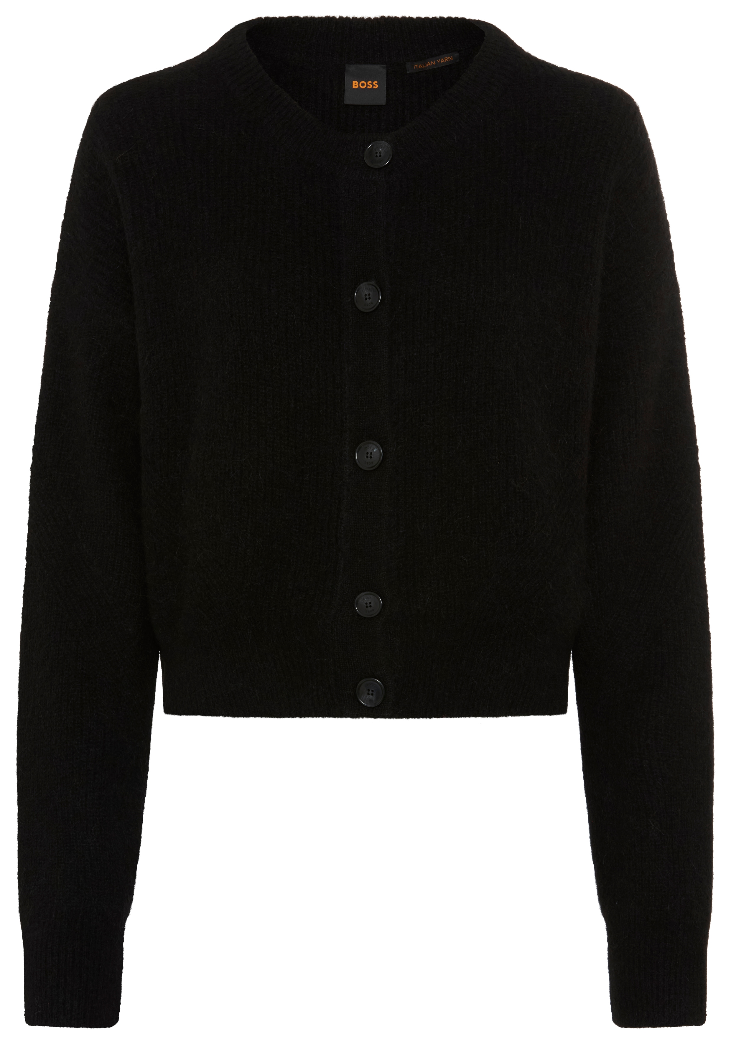 BOSS ORANGE Cardigan "Fernard Premium Damenmode" mit Alpaka- und Woll-Anteil, Relaxed Fit
