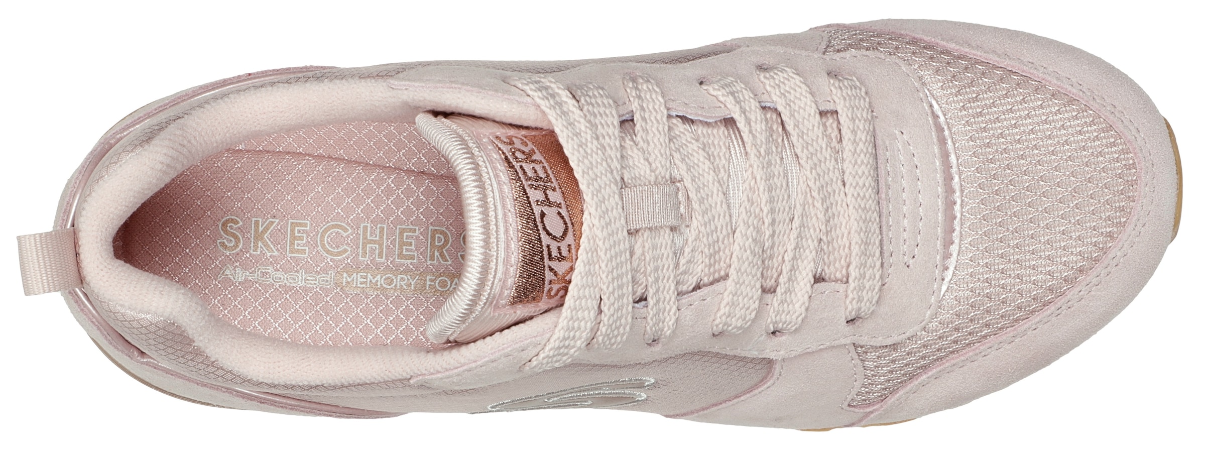 Skechers Sneaker »OG 85 - GOLDN GURL«, Freizeitschuh, Halbschuh, Schnürschuh mit Air-Cooled Memory Foam