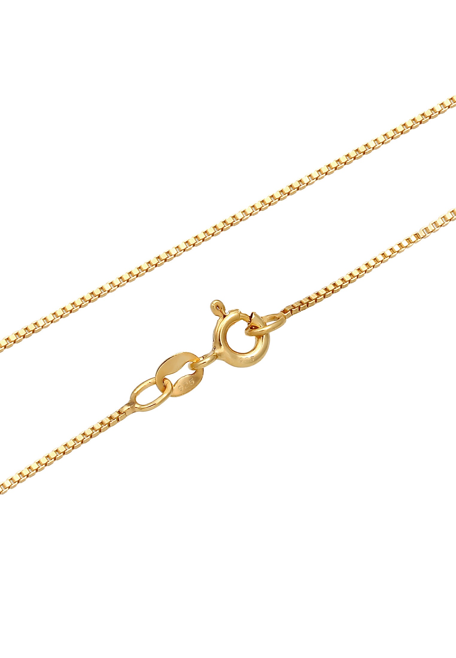 Elli Kette mit Anhänger »Sonne Münz-Anhänger Rechteck Vintage 925er Silber«