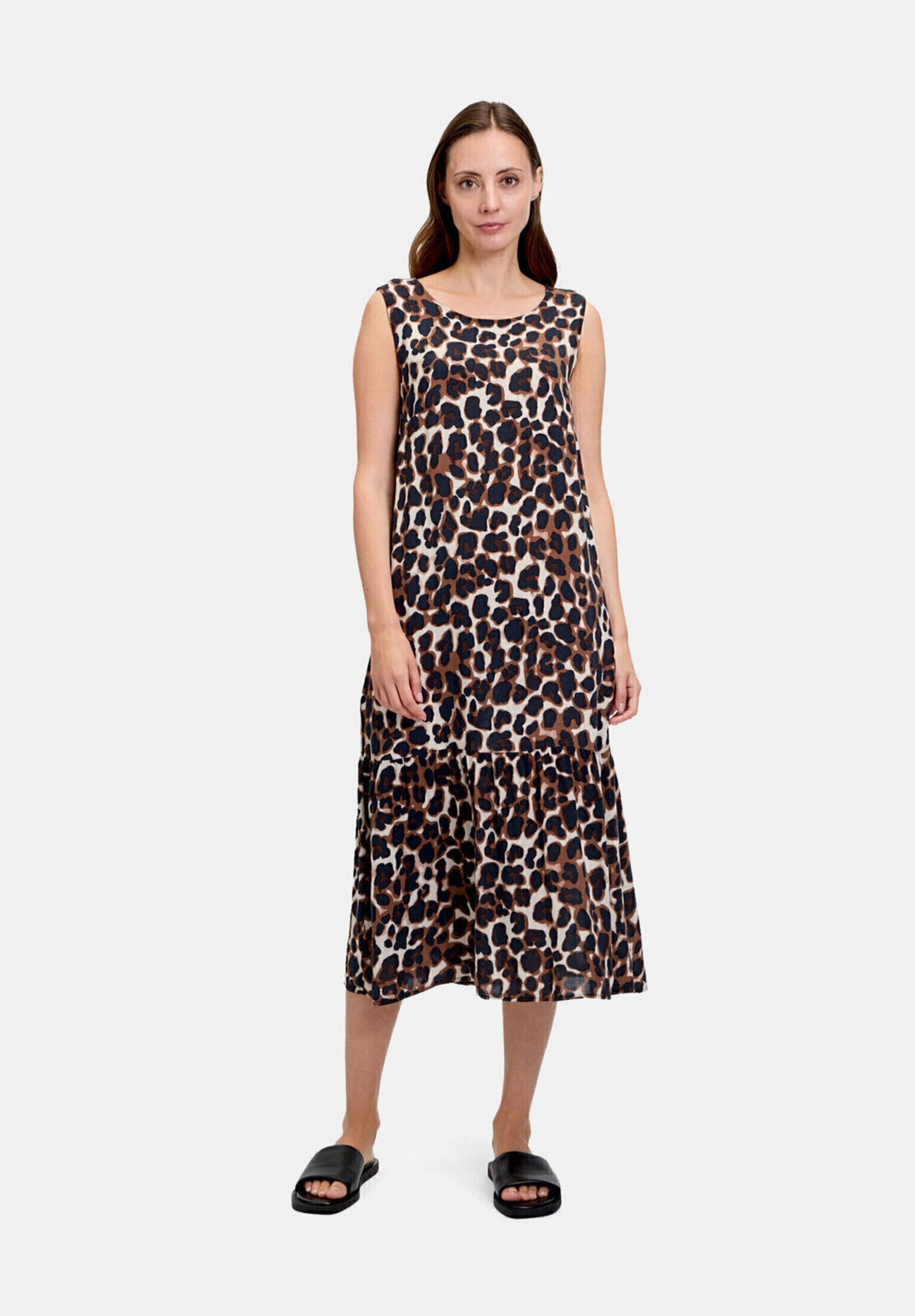 Betty&Co Sommerkleid »Damen im Leo-Look« Ohne Tasche Druck