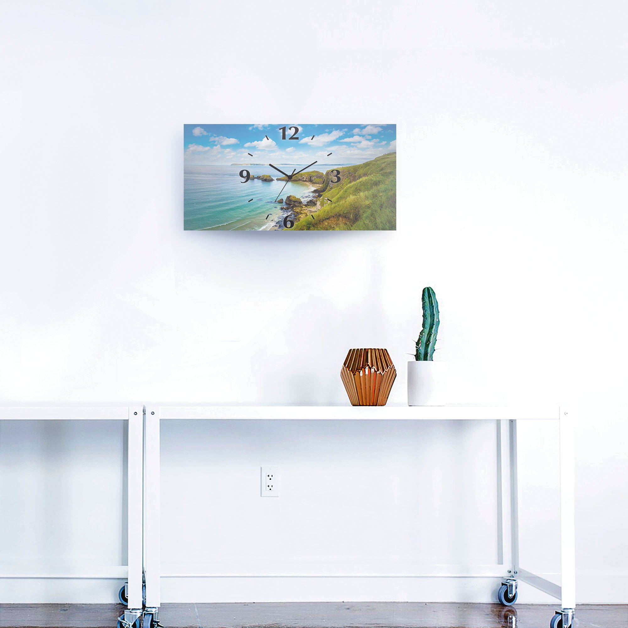 Artland Wanduhr "Küstenweg in Carrick-a-Rede" wahlweise mit Quarz- oder Fun günstig online kaufen
