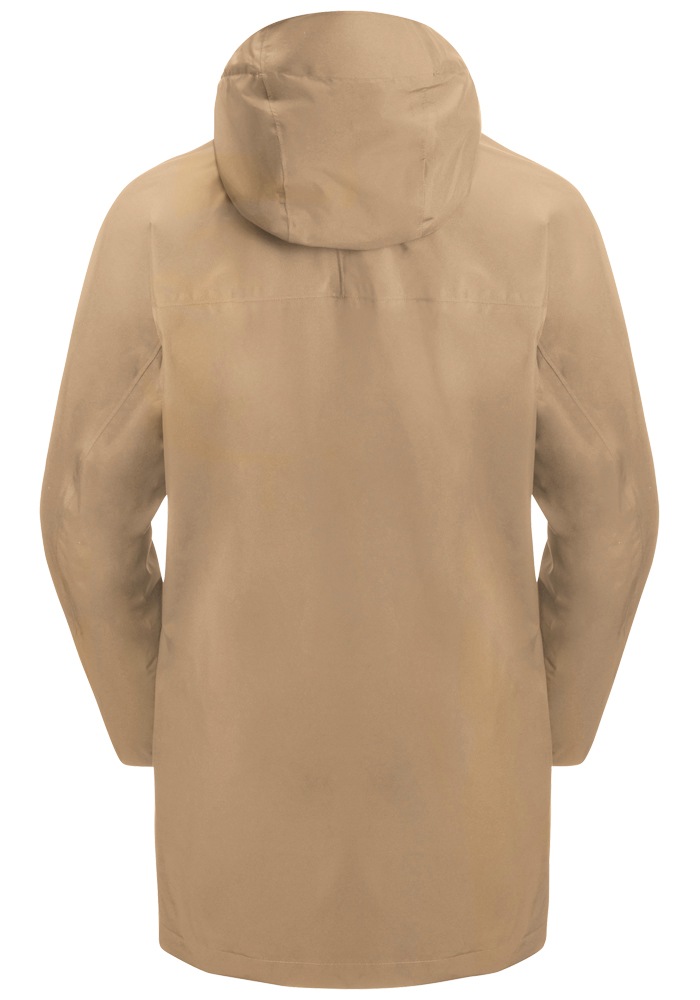 Jack Wolfskin Funktionsjacke »MAINKAI LONG JKT W«, mit Kapuze