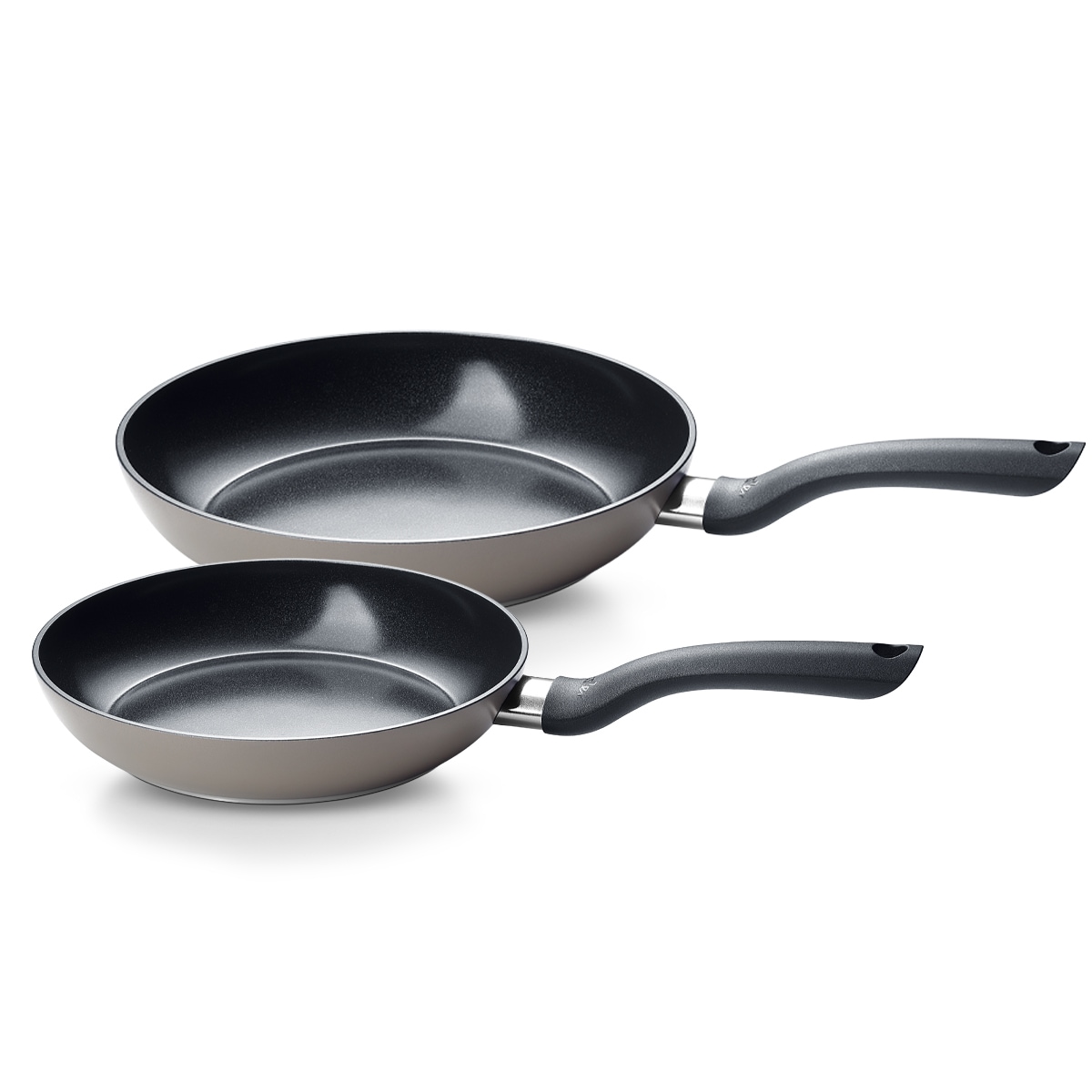 Fissler Pfannen-Set "Essential" Aluminium Set, je 1x Keramikpfanne 24 + 28 cm, 2 tlg. tlg. leicht zu reinigen, Made in Germany