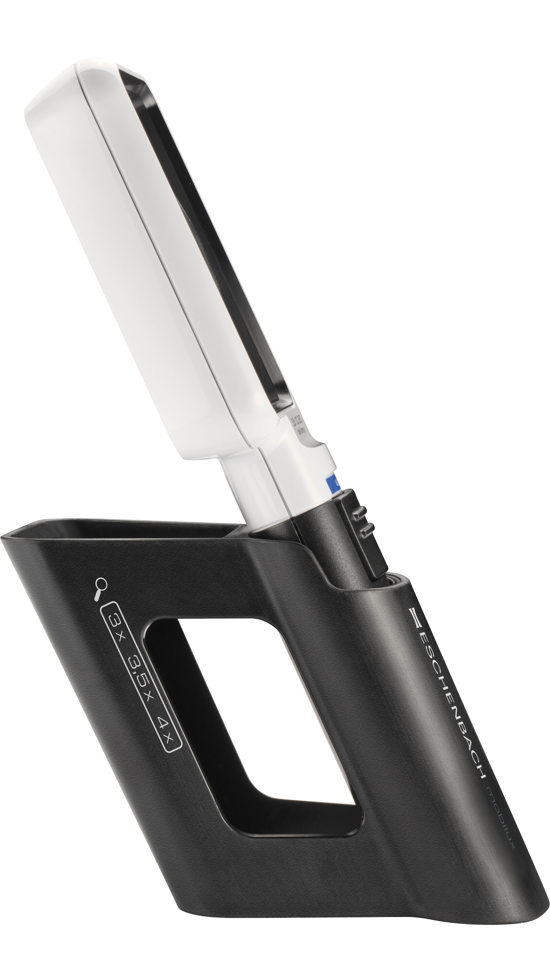 Standlupe "mobase", schwarz, ESCHENBACH OPTIK, Lupen, Standfuß für Handlupe, LED Beleuchtung