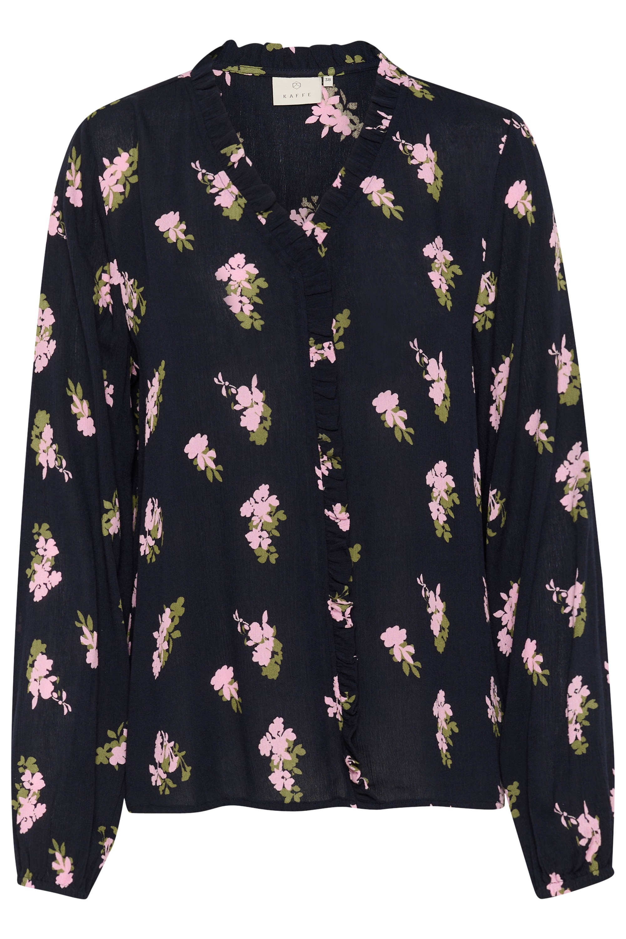 KAFFE Langarmbluse "Damen Bluse langarm KAellen"