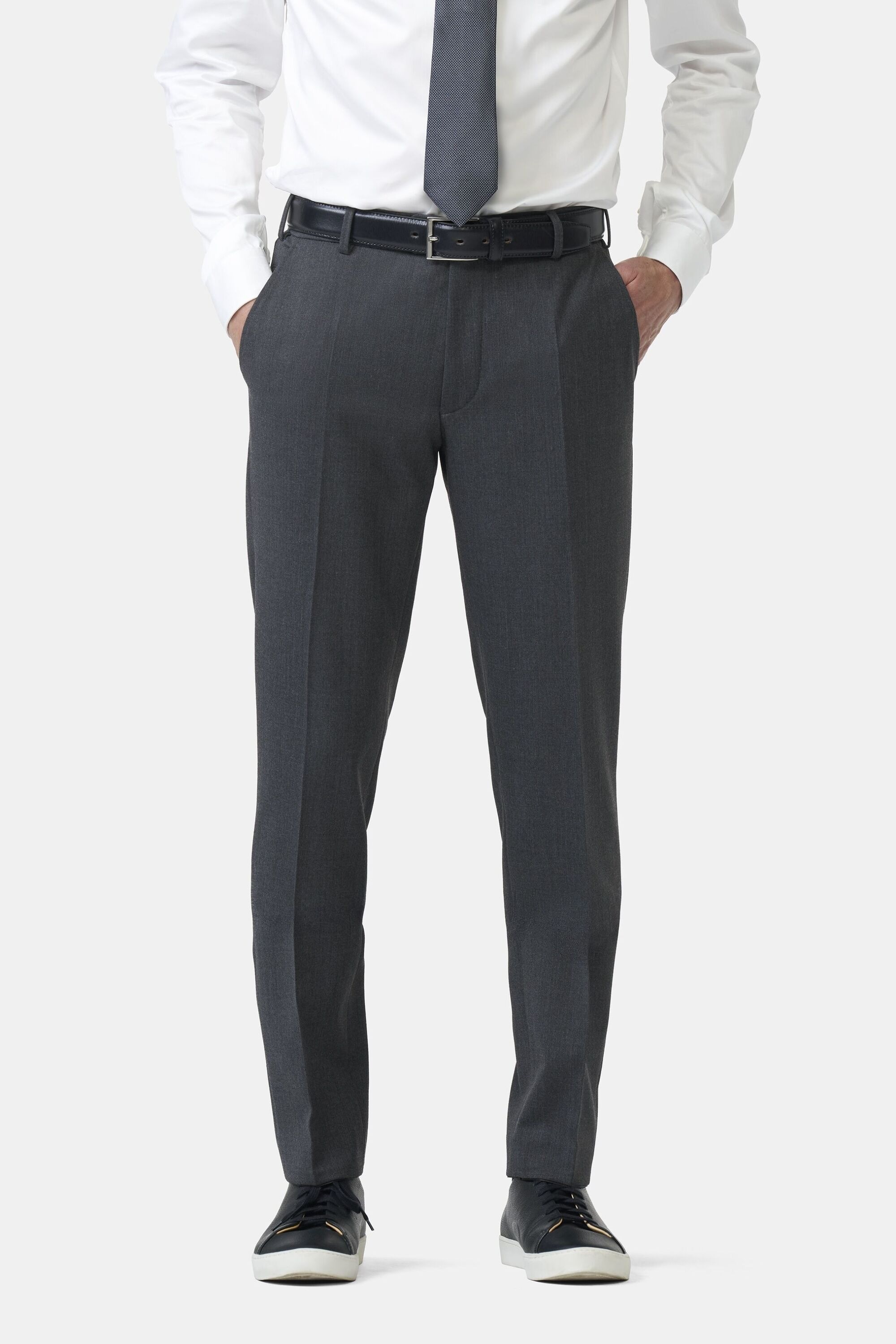 MEYER Chinos "Roma 9-303" aus Gabardine-Wolle