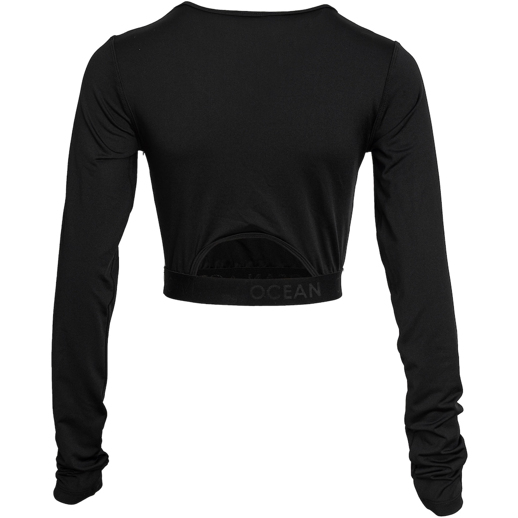 Damenmode Shirts & Sweatshirts Ocean Sportswear Langarmshirt »Activewear - Crop Longsleeve Shirt«, Nachhaltig aus recyceltem Pol