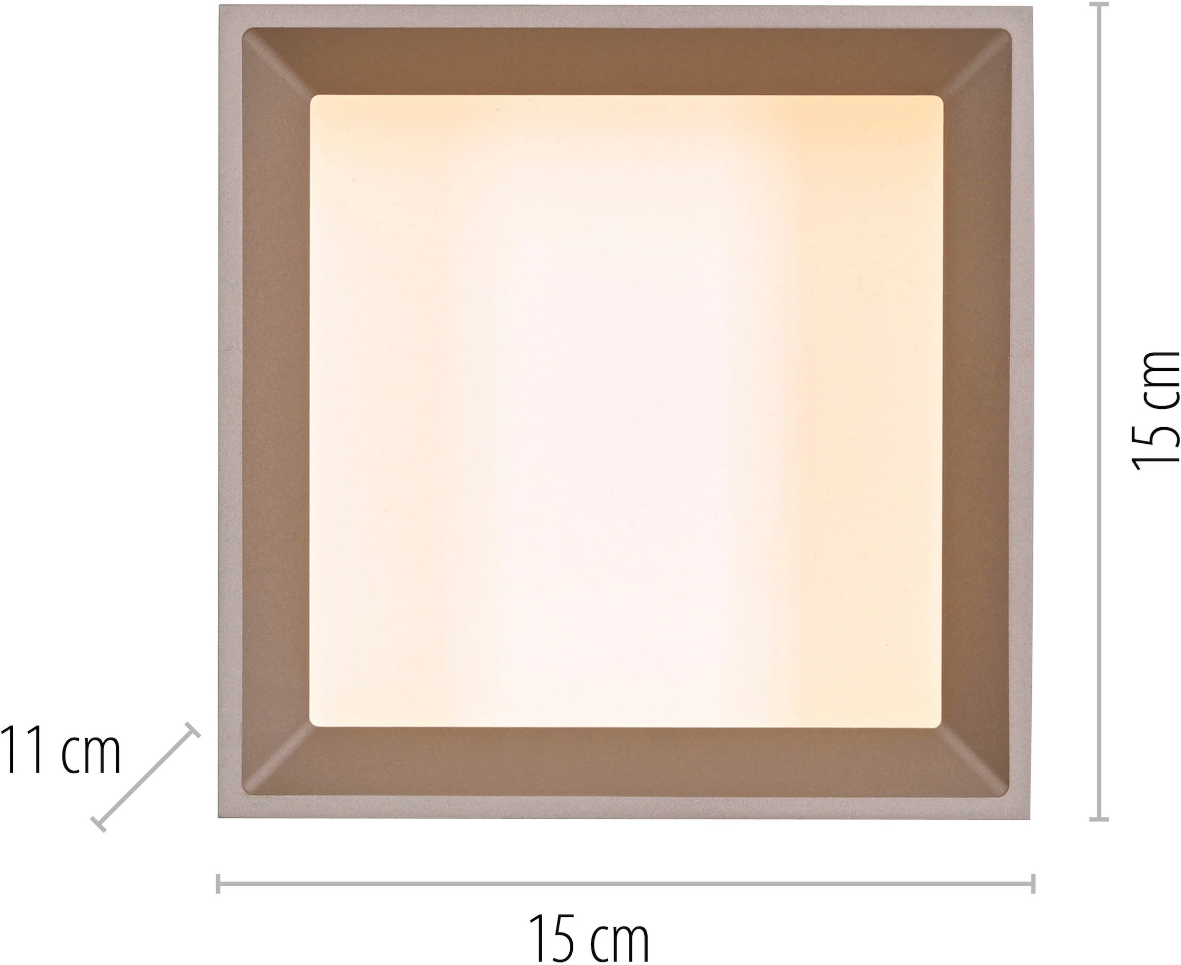 Neuhaus PURE LED Deckenleuchte »PURE Manhattan« LED-Board 1 Stk. warmweiß - kaltweiß Stufenloses dimmen per Funk-Fernbedienung, CCT, Multicolor