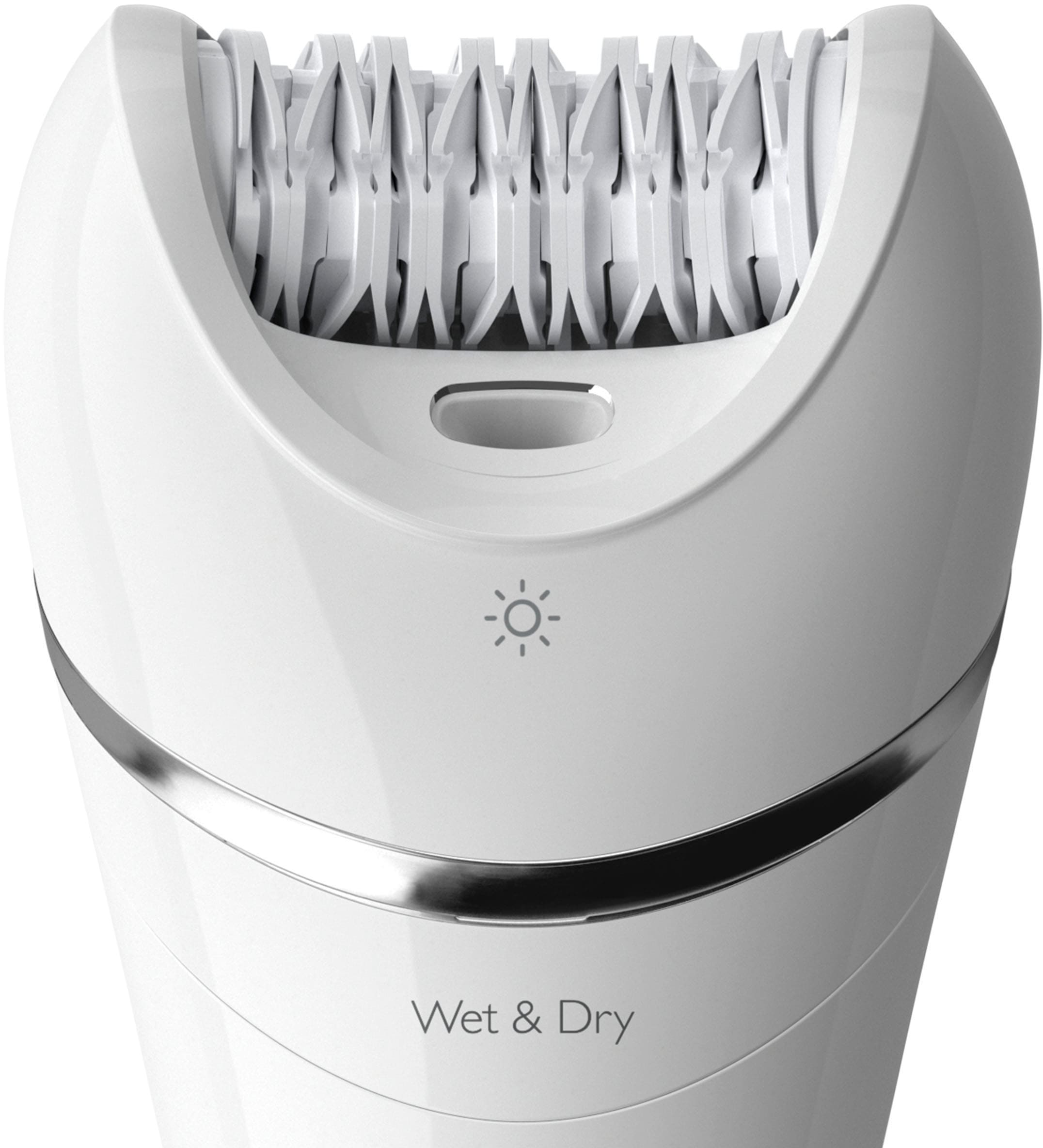 Philips Epilierer »Satinelle Advanced Series 8000 BRE700/00«, 2 St. Aufsätze, Nass- und Trockenepilierer, mit 2 Geschwindigkeitsstufen