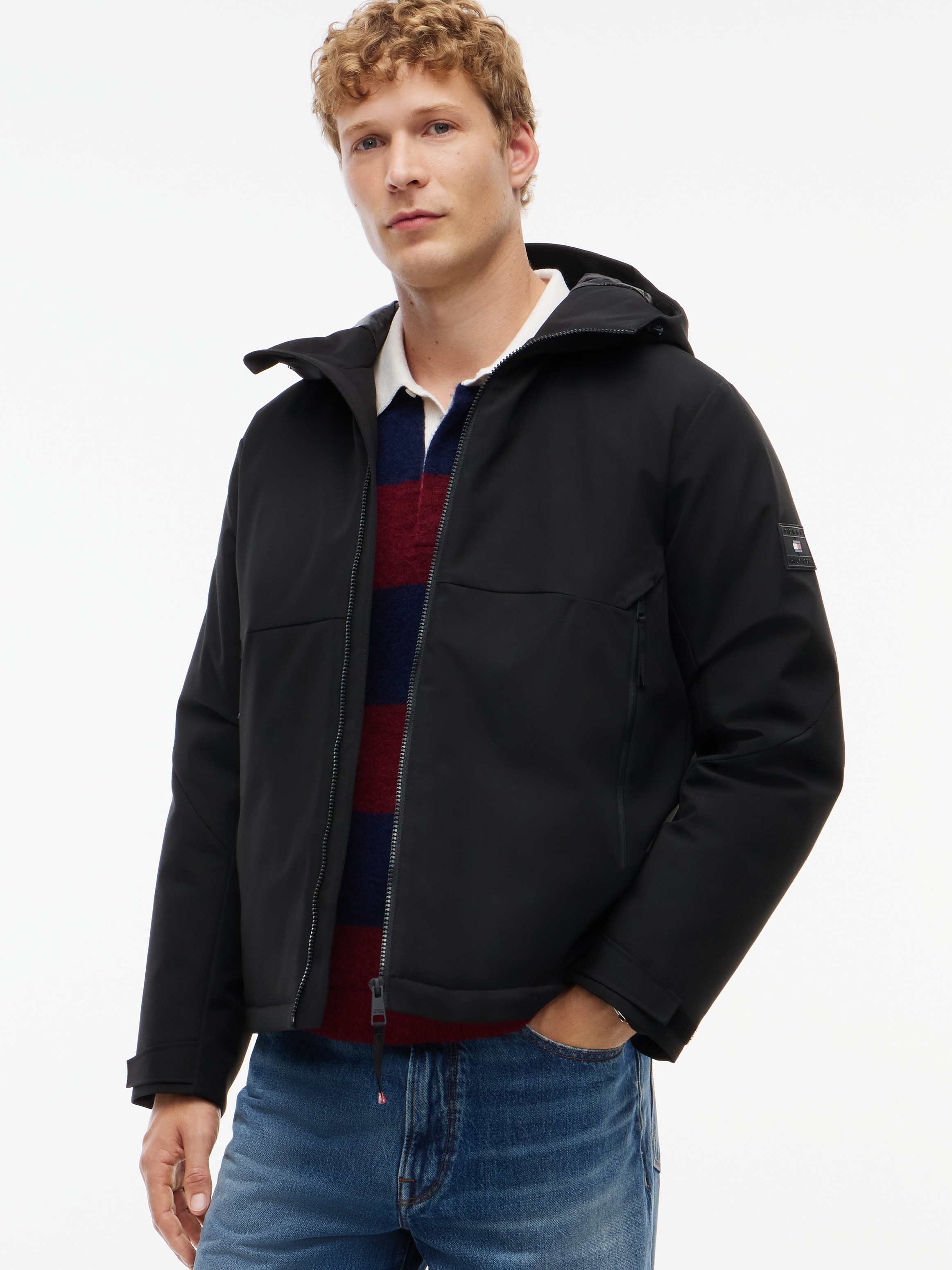 Tommy Hilfiger Kurzjacke "TECH HOODED PADDED" mit Kapuze