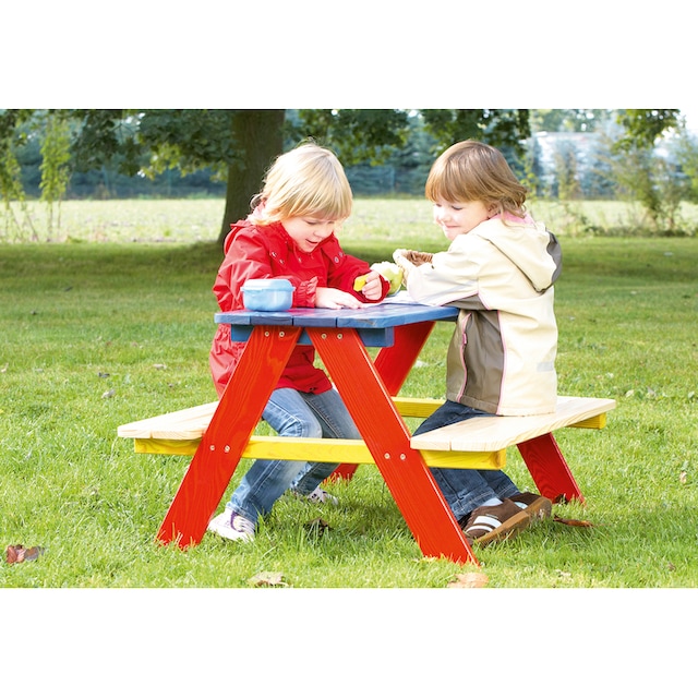 Pinolino® Garten-Kindersitzgruppe »Nicki«, Picknicktisch, BxHxT: 90x79x50  cm | BAUR