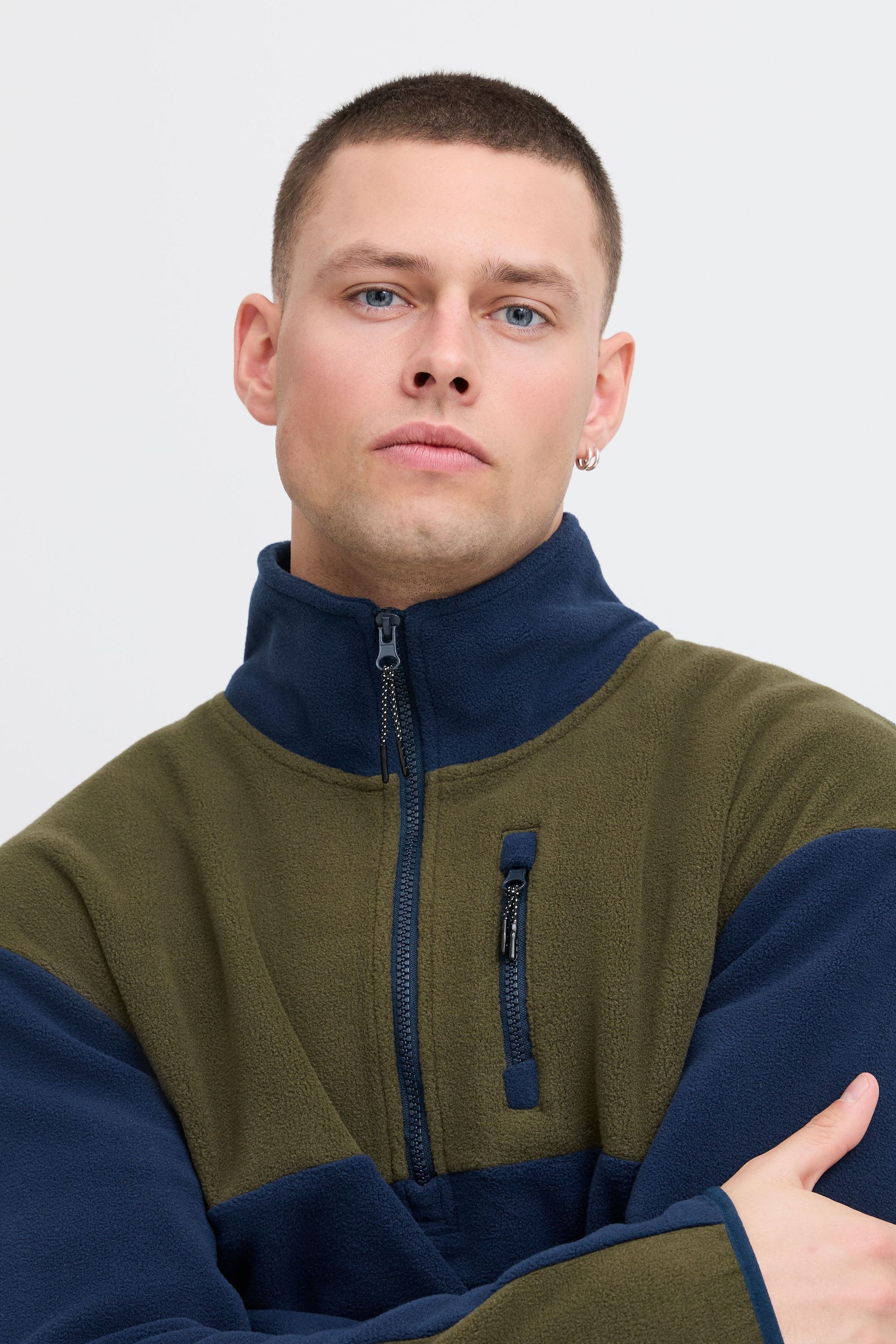 Blend Fleecejacke »Fleecejacke BHBROOKS Sweatshirt halfzipp«