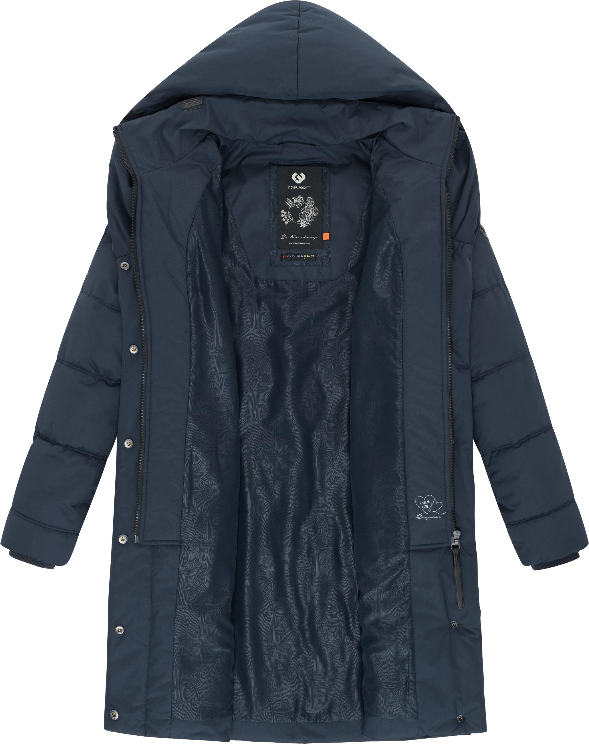 Ragwear Steppmantel »Natalka« stylischer, gesteppter Winterparka mit gefütterter Kapuze