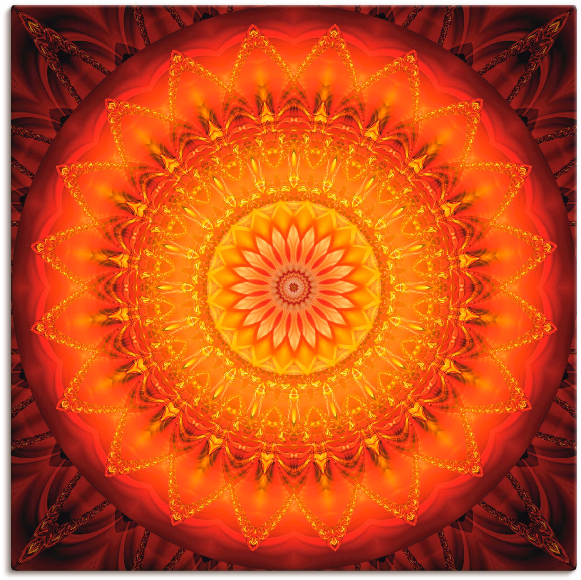 Artland Wandbild "Mandala Energie 1", Muster, (1 St.), als Leinwandbild, Po günstig online kaufen