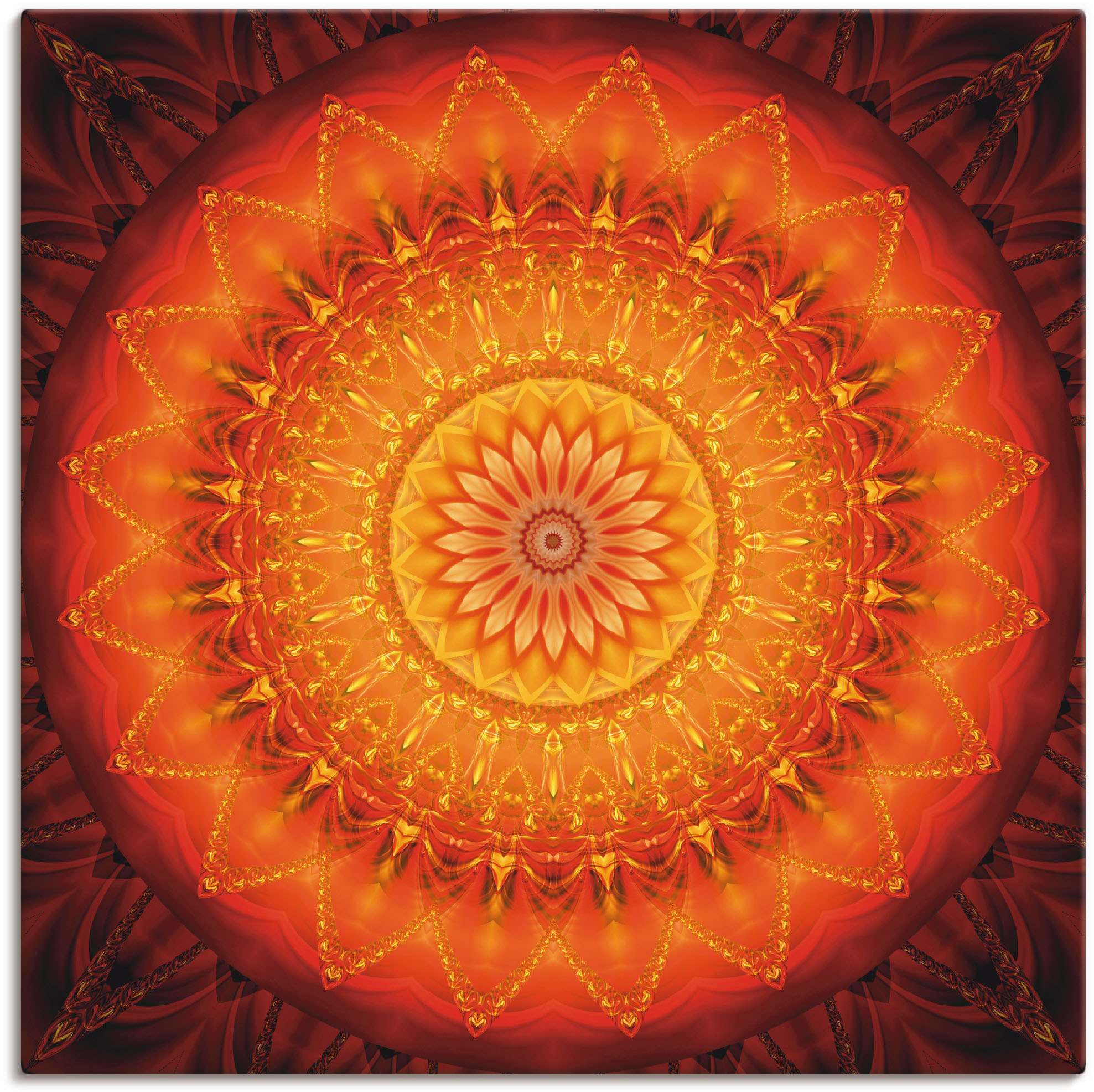 Artland Wandbild "Mandala Energie 1" Muster 1 Stk. tlg. als Leinwandbild, Poster in verschied. Größen
