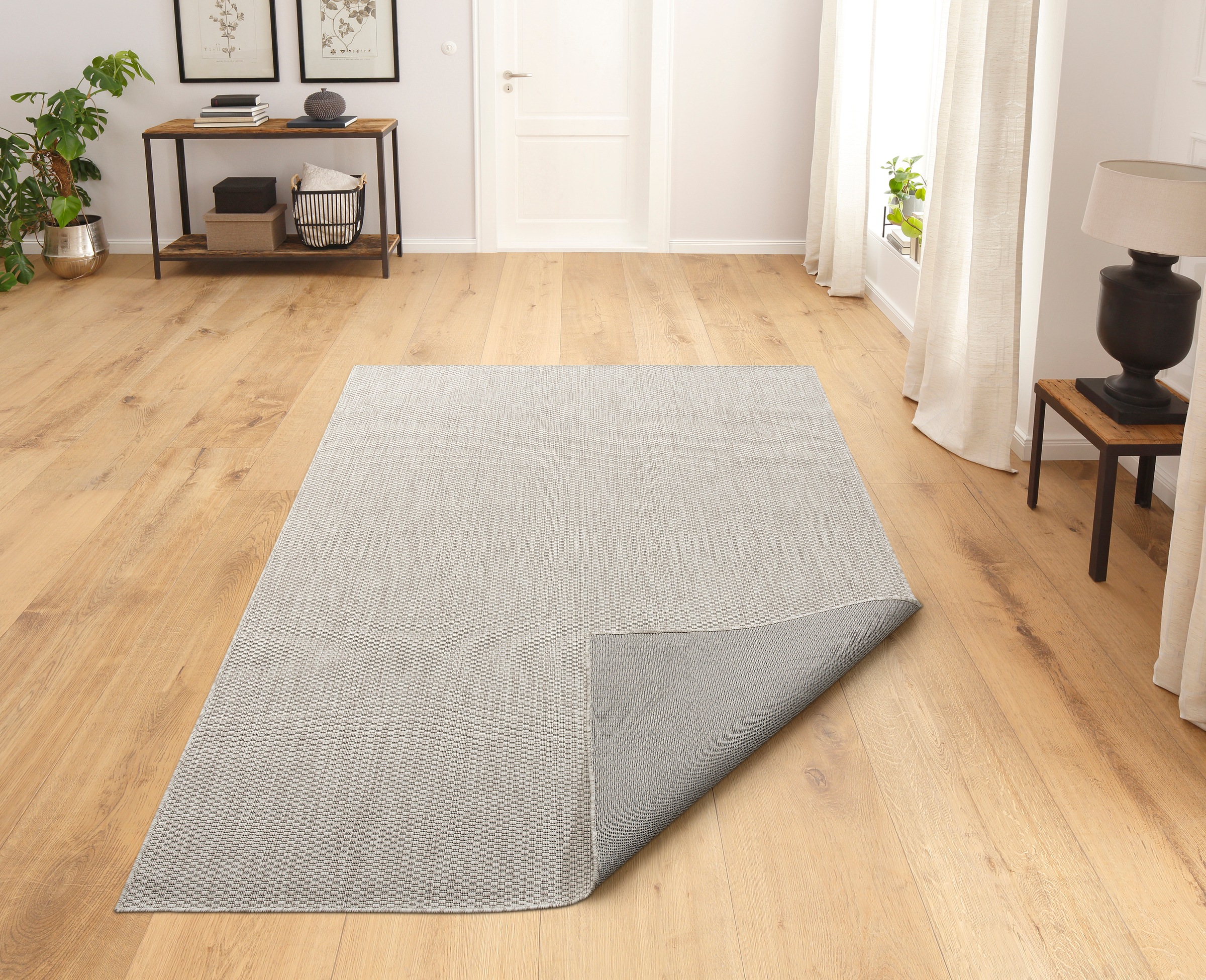 my home Teppich "Rhodos, In-und Outdoor geeignet" rechteckig 3 mm Höhe Sisa günstig online kaufen