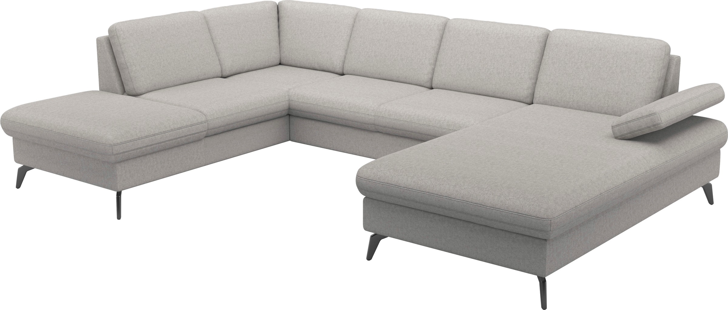 sit&more Wohnlandschaft »Morris Jubi U-Form«, inkl. Armteilfunktion und 1 Zierkissen, wahlweise mit Bettfunktion