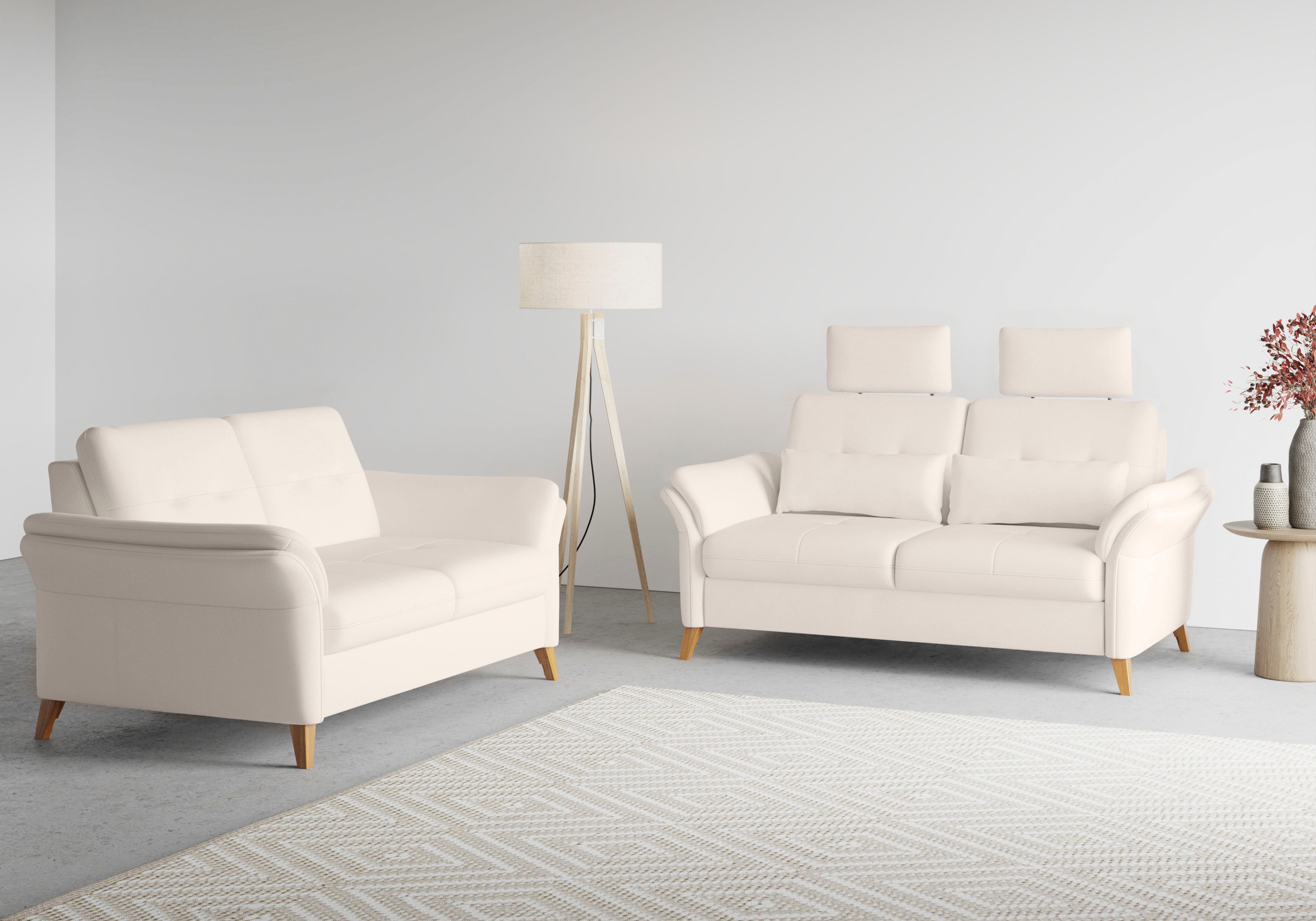 sit&more 3-Sitzer »Göteborg«, inklusive Sitztiefenverstellung und Federkern
