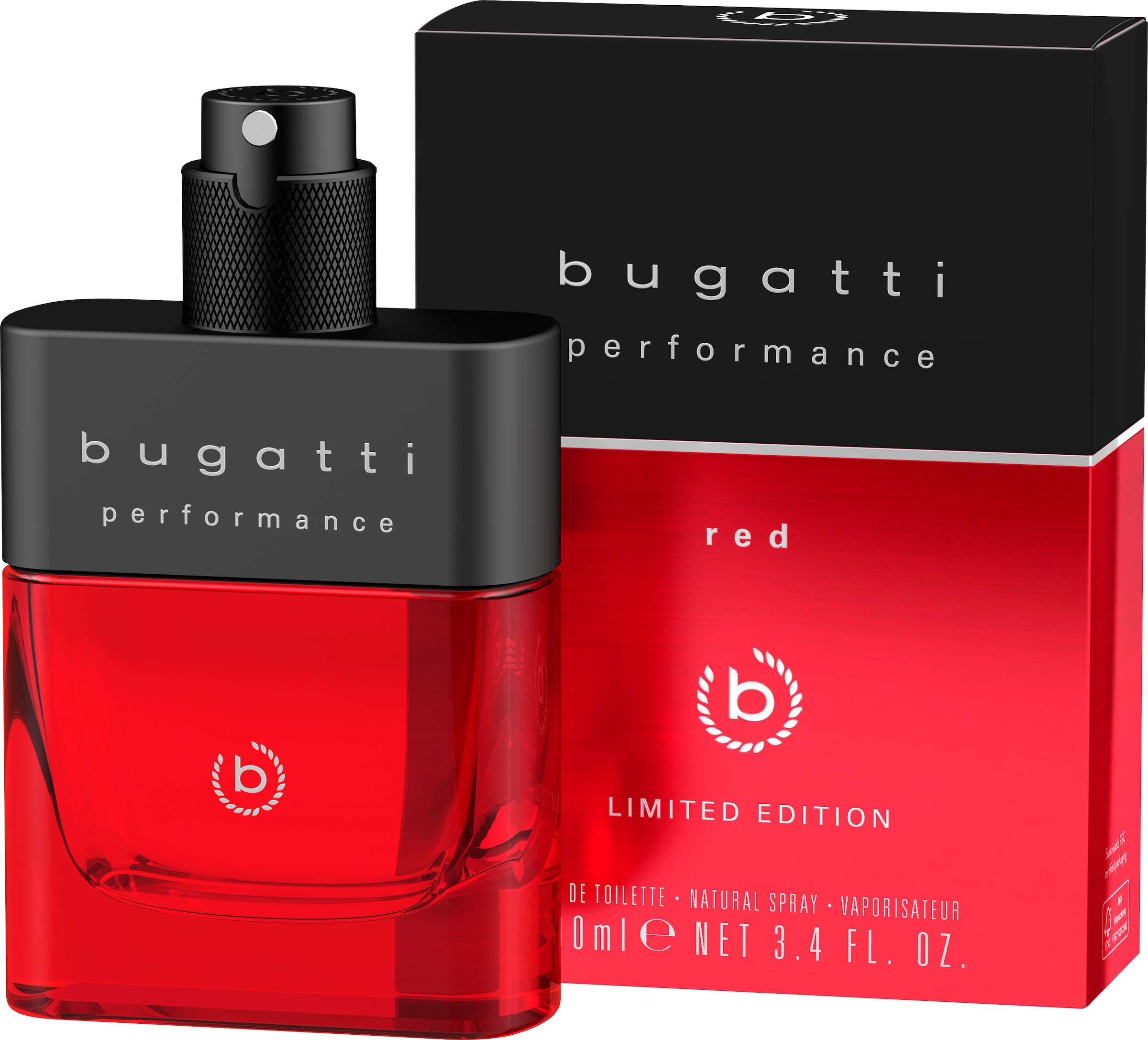 bugatti Eau de BAUR 100ml« | Performance Toilette »BUGATTI Limited EdT Edition Red