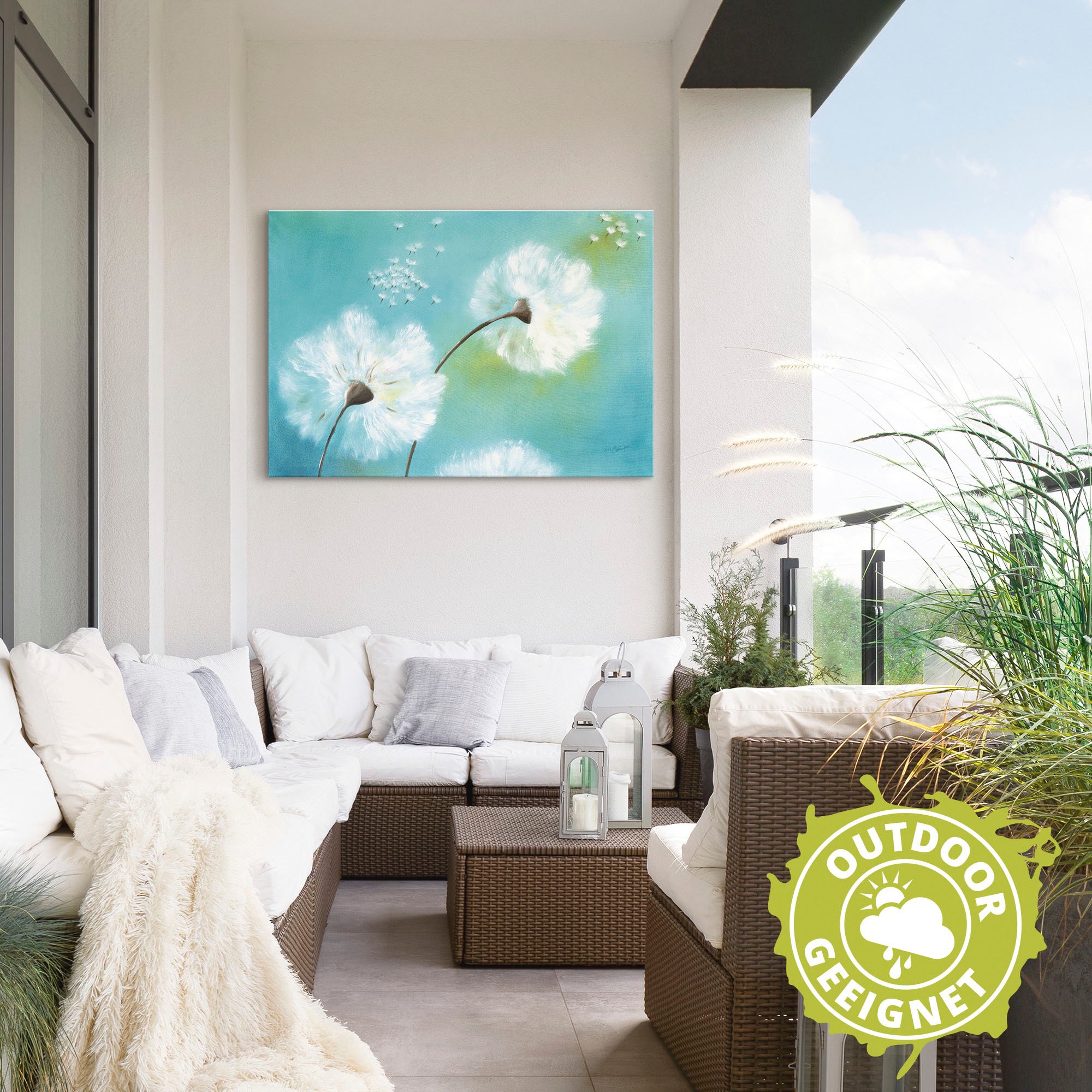 Artland Wandbild »Pusteblumen«, Blumen, (1 St.), als Alubild, Outdoorbild, Leinwandbild, Poster, Wandaufkleber