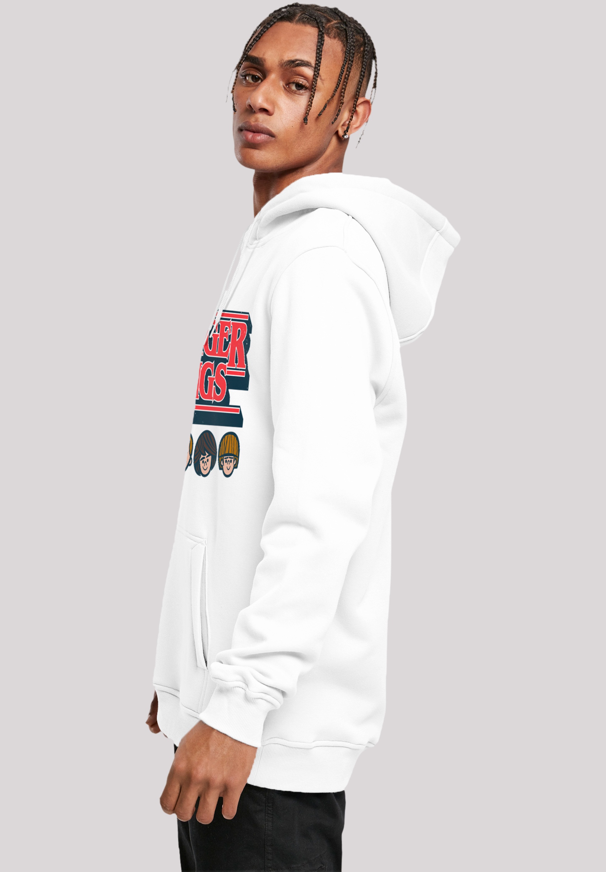 F4NT4STIC Kapuzenpullover »Stranger Things Caricature Logo Netflix TV Series«, Premium Qualität